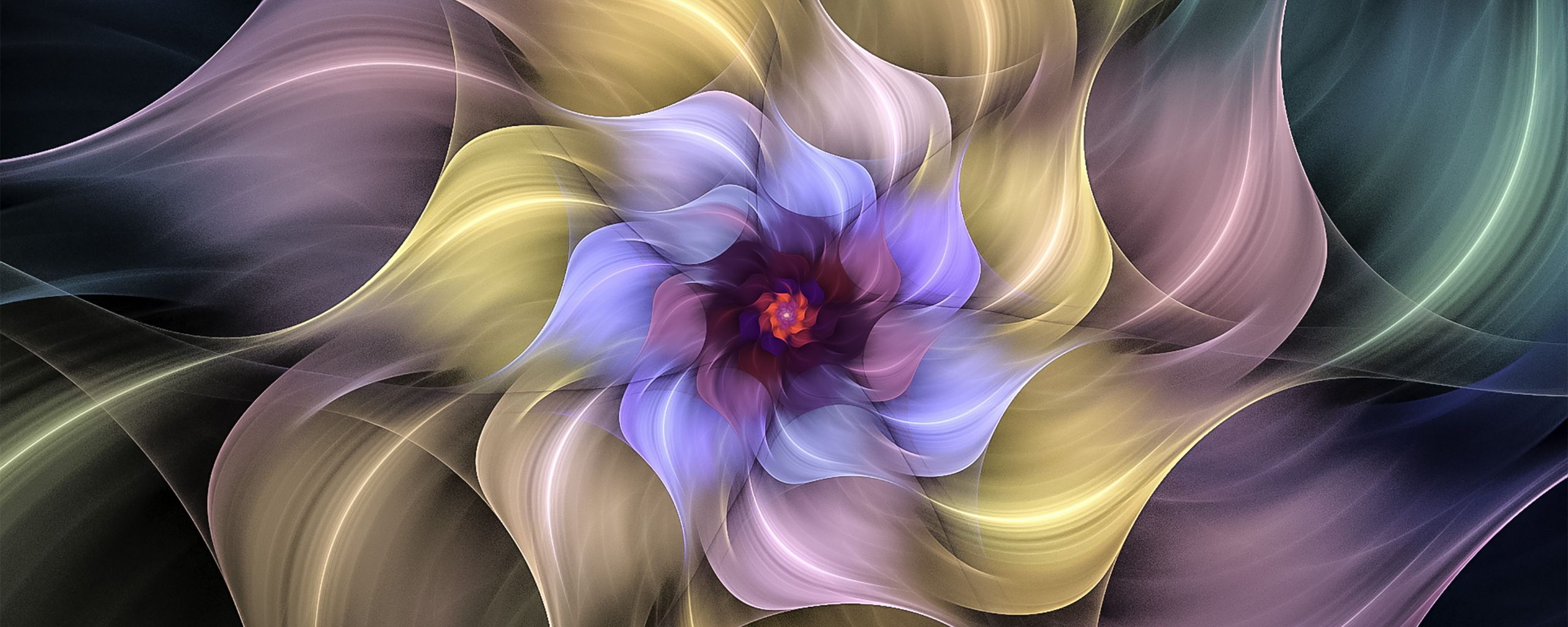 Desktop Wallpaper Fractal, Floral, Colorful, Abstract, Art, HD Image, Picture, Background, Sz8h5v