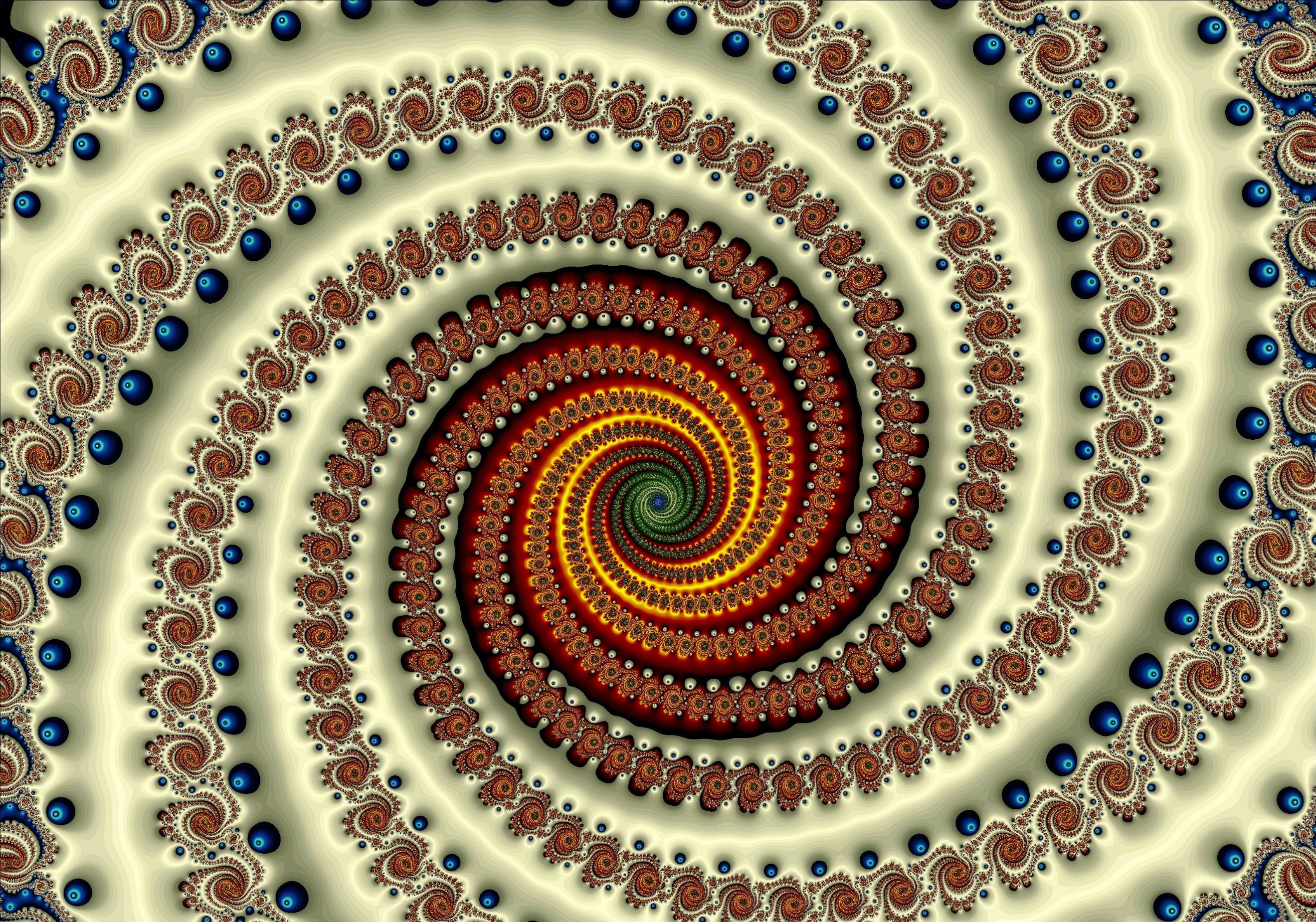 extremely colorful QHD and HD image of fractal art for your 2k AMOLED displays (Wallpaper)