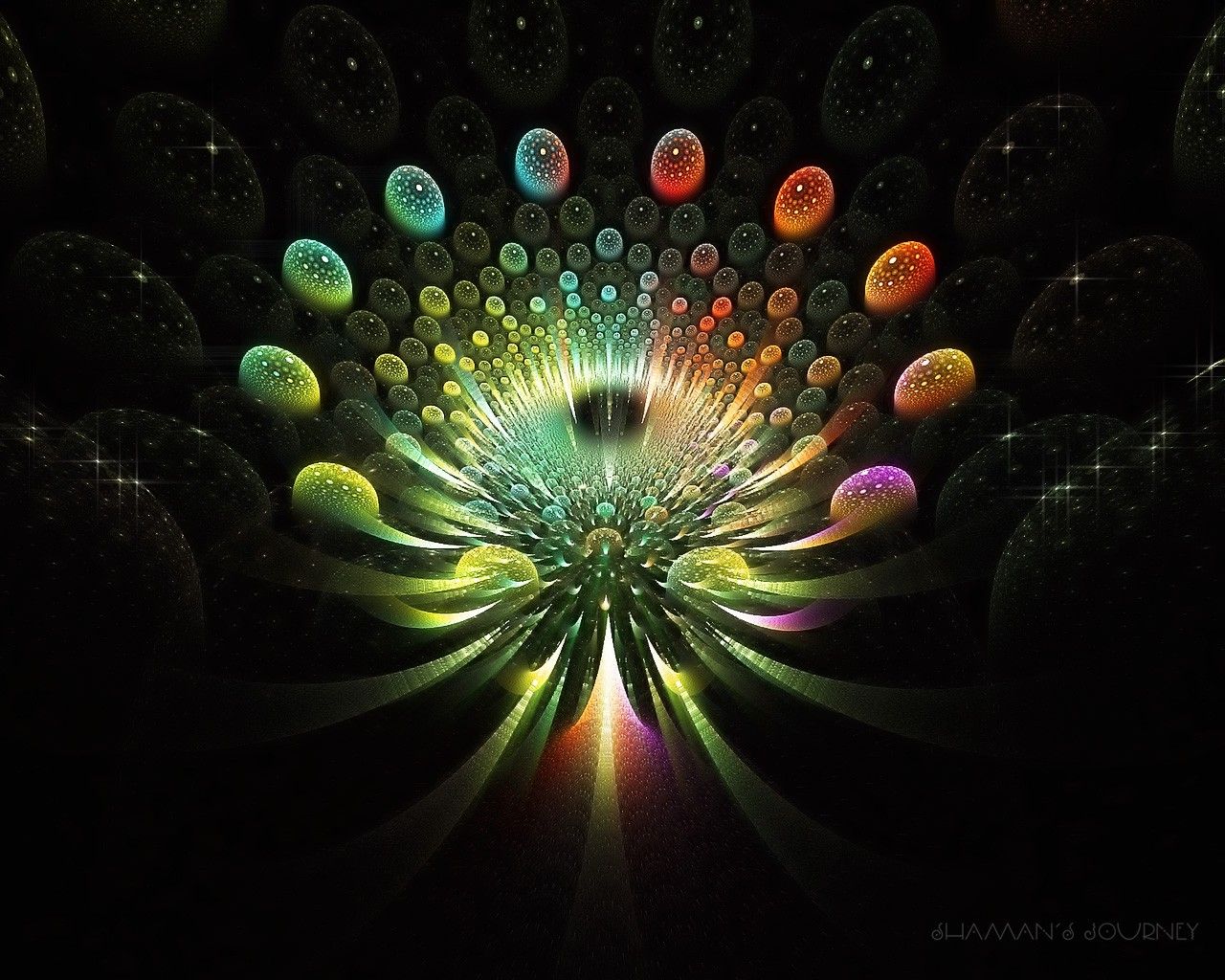 Fractalscap, Masterpiece Fractal Arts, Creative and Colorful Fractal Art Wallpaper 1280x1024 NO.34 Desktop Wallpaper
