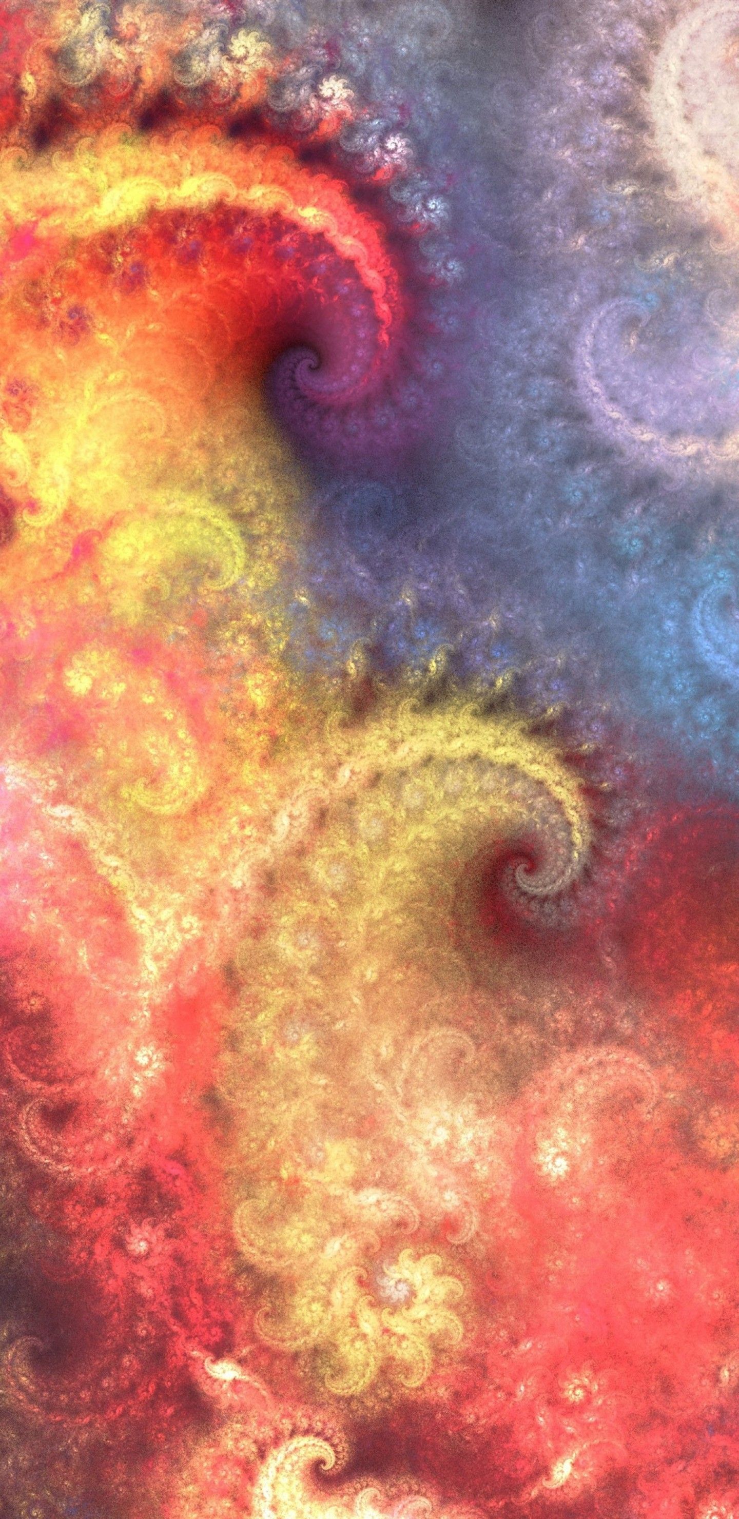 Download 1440x2960 Octopus, Colorful, Fractal Art Wallpaper for Samsung Galaxy S9, Note 9, S8, S8+, Google Pixel 3 XL