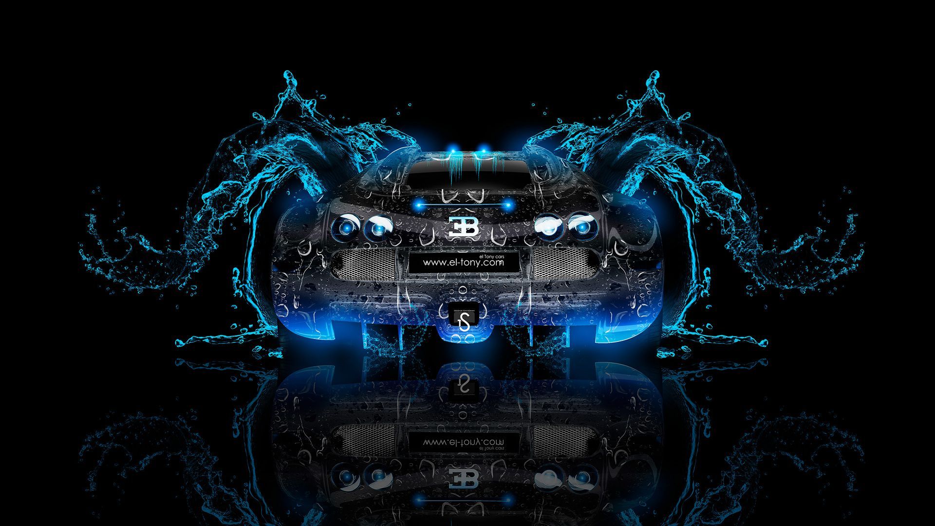 Bugatti Veyron Back Super Water Car 2014. Neon car, Car wallpaper, Bugatti veyron