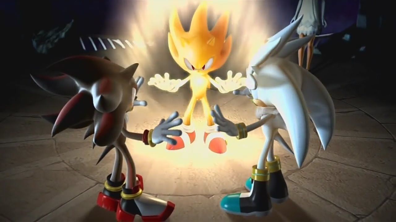 why is 06 Super Sonic completely yellow?