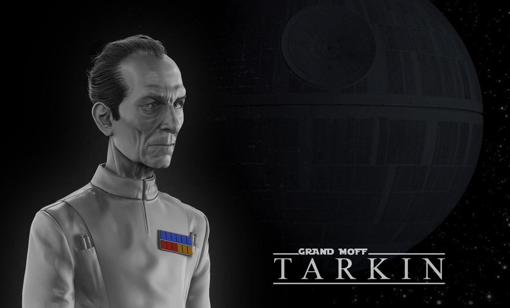 Peter Cushing as Grand Moff Tarkin, Mat Dundas