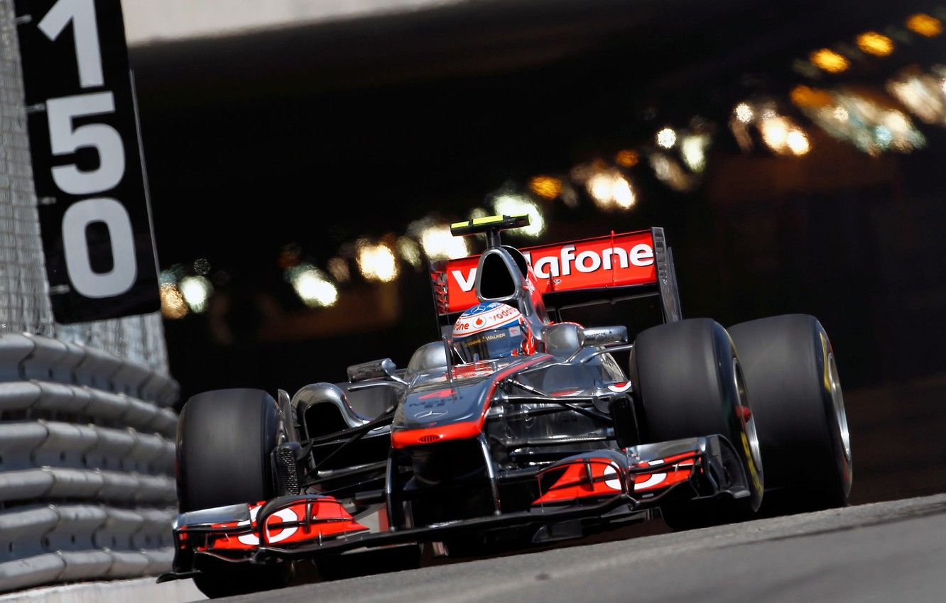 Wallpaper Race, Track, Formula 1, 2011, The Car, Jenson Button, Jenson Button, Formula 1, Track, Monte Carlo, The Monaco Grand Prix, The Urban Trail, Monaco Grand Prix, Mclaren MP4 26, Vodafone Mclaren Mercedes Image