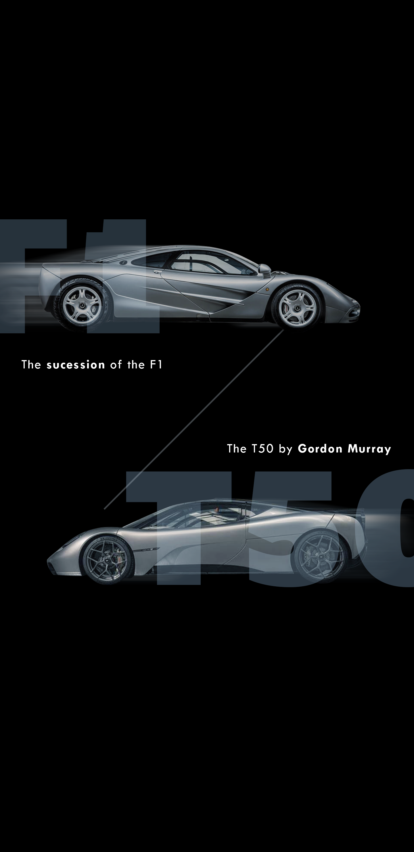 Made this McLaren F1 Vs Gordon Murray T50 wallpaper hope you'll like it (1440x2960)