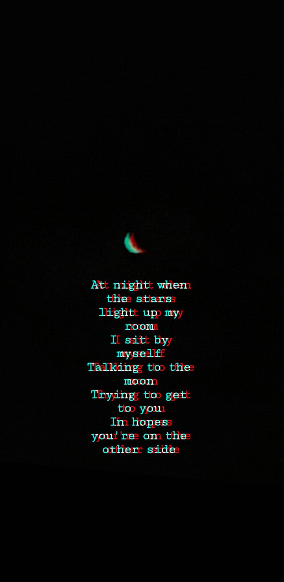 Lyrics moon to talking the Talking to