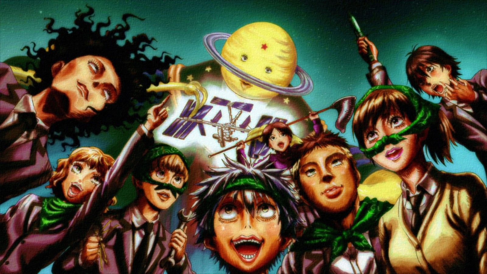 Wallpaper, Ansatsu Kyoushitsu, Moon, International Space Station 1920x1080