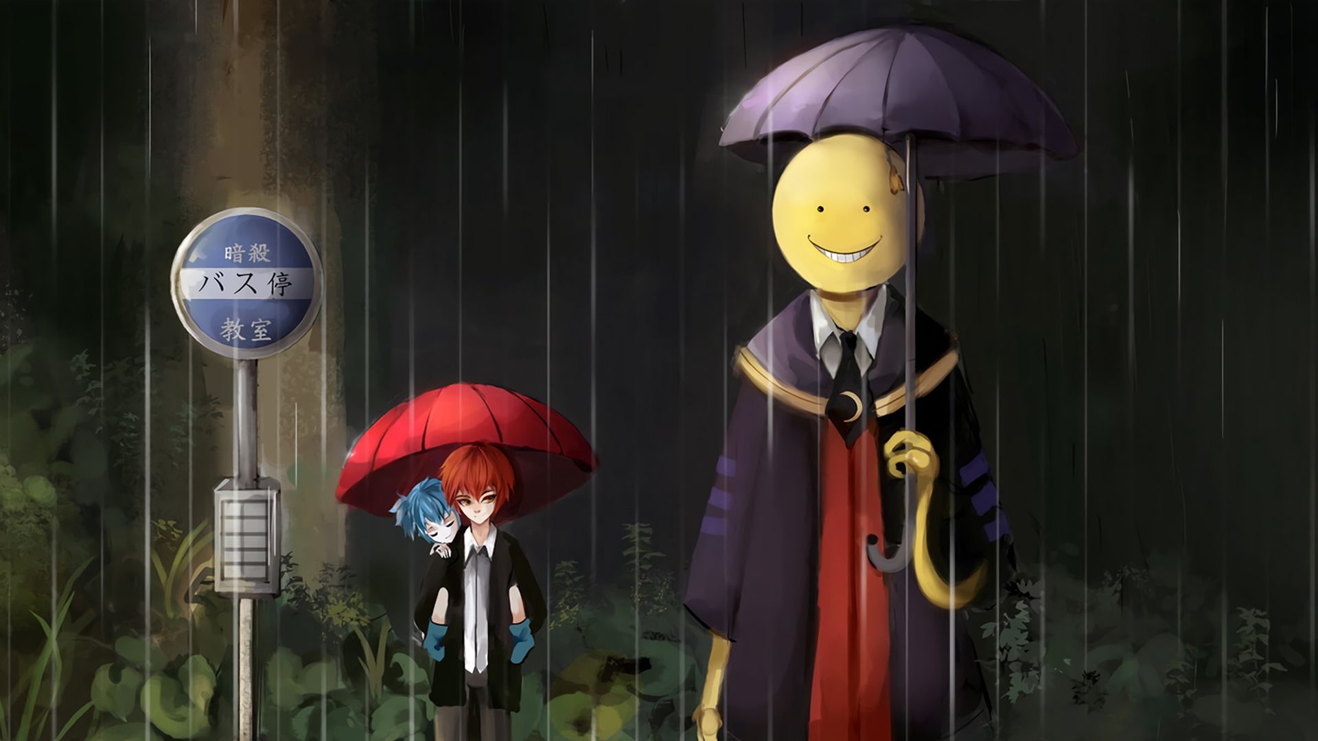 Karma Akabane Koro Sensei Nagisa Shiota HD Assassination Classroom Wallpaper
