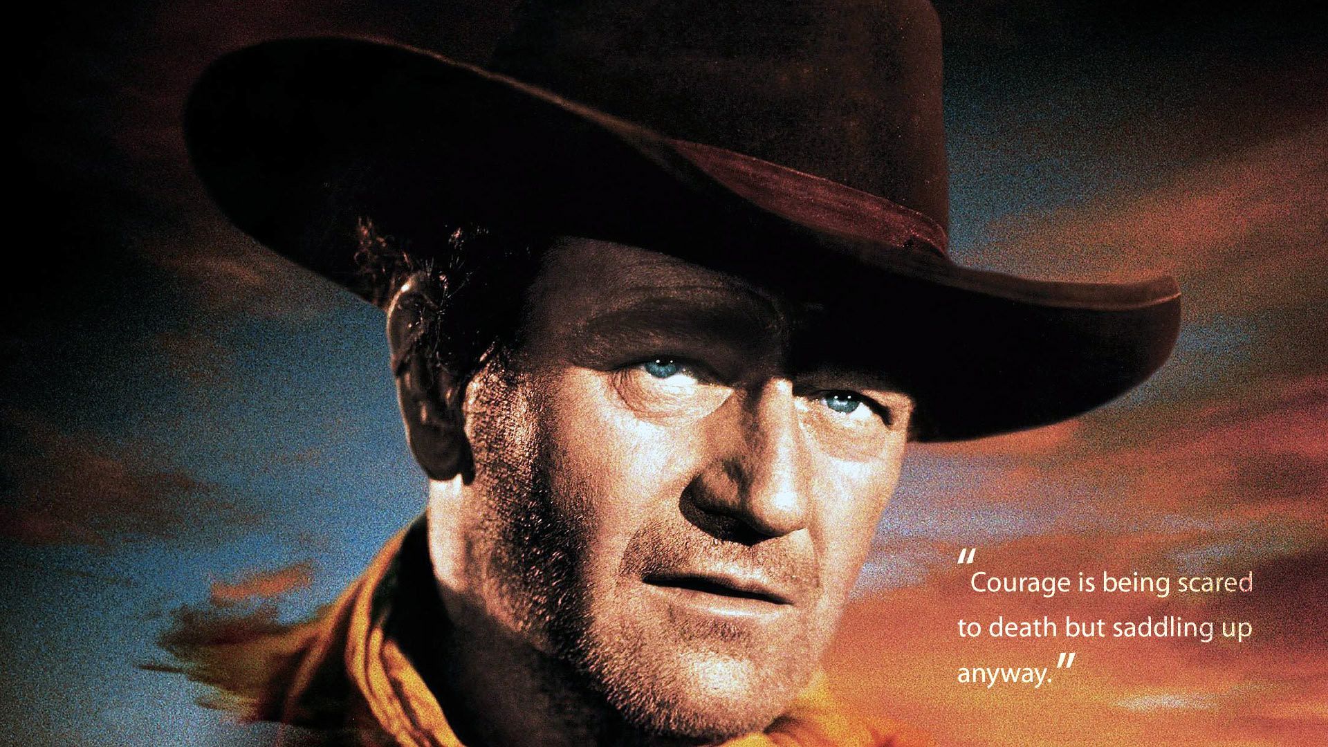 John Wayne Courage Quote HD Wallpaper FullHDWpp HD Wallpaper 1920x1080. John wayne western movies, John wayne, Clint eastwood movies