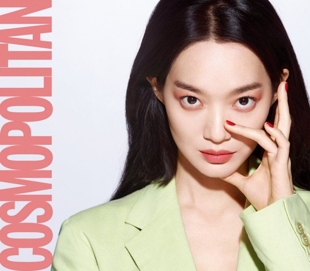 Shin Min Ah is sweet and chic for Cosmopolitan