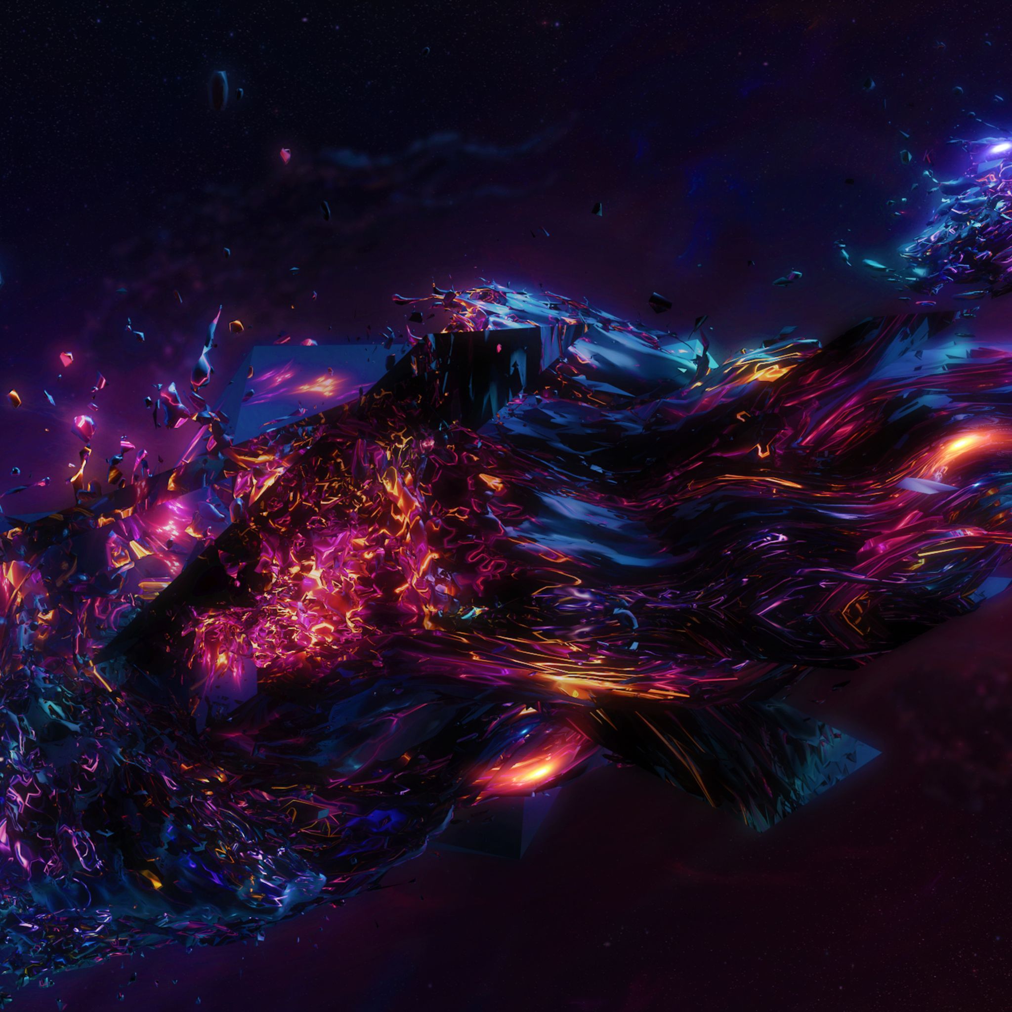 Colorful Abstract 3D Graphics iPad Air HD 4k Wallpaper, Image, Background, Photo and Picture