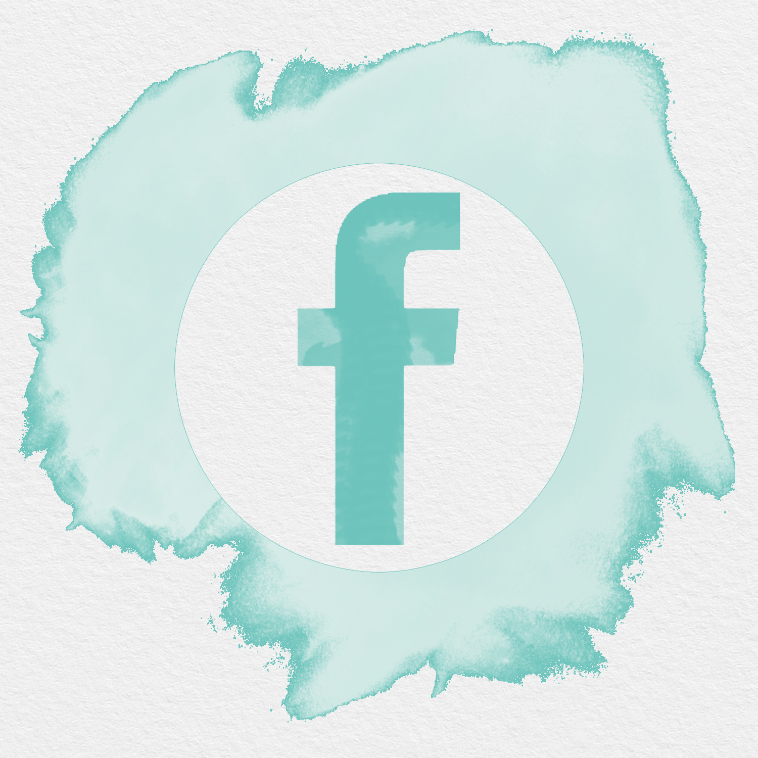 FACEBOOK ICON WATERCOLOR SPLASH. Facebook icons, iPhone design, Watercolor splash