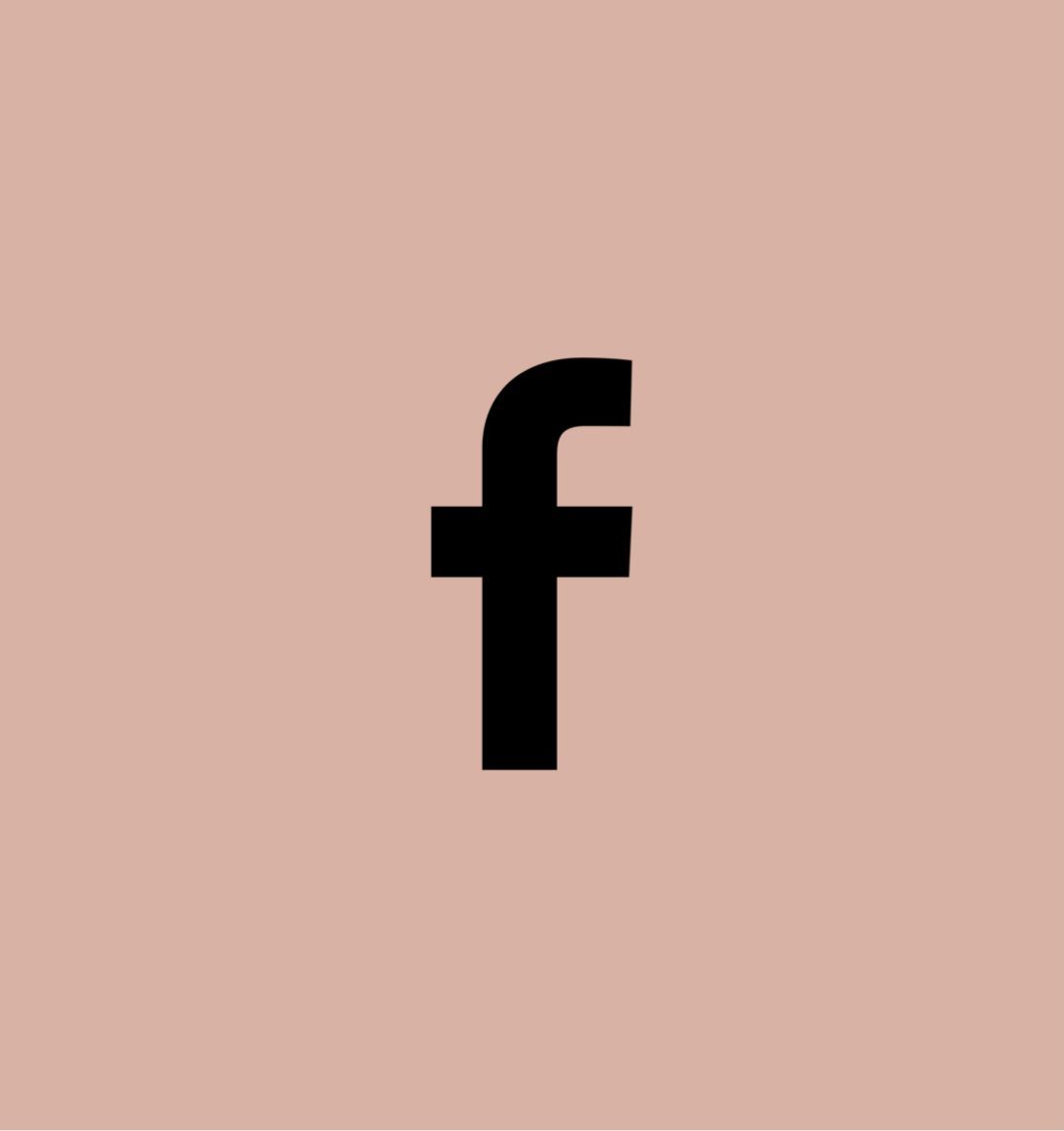 Facebook icon cover (blush). Facebook icons, Ios icon, App icon