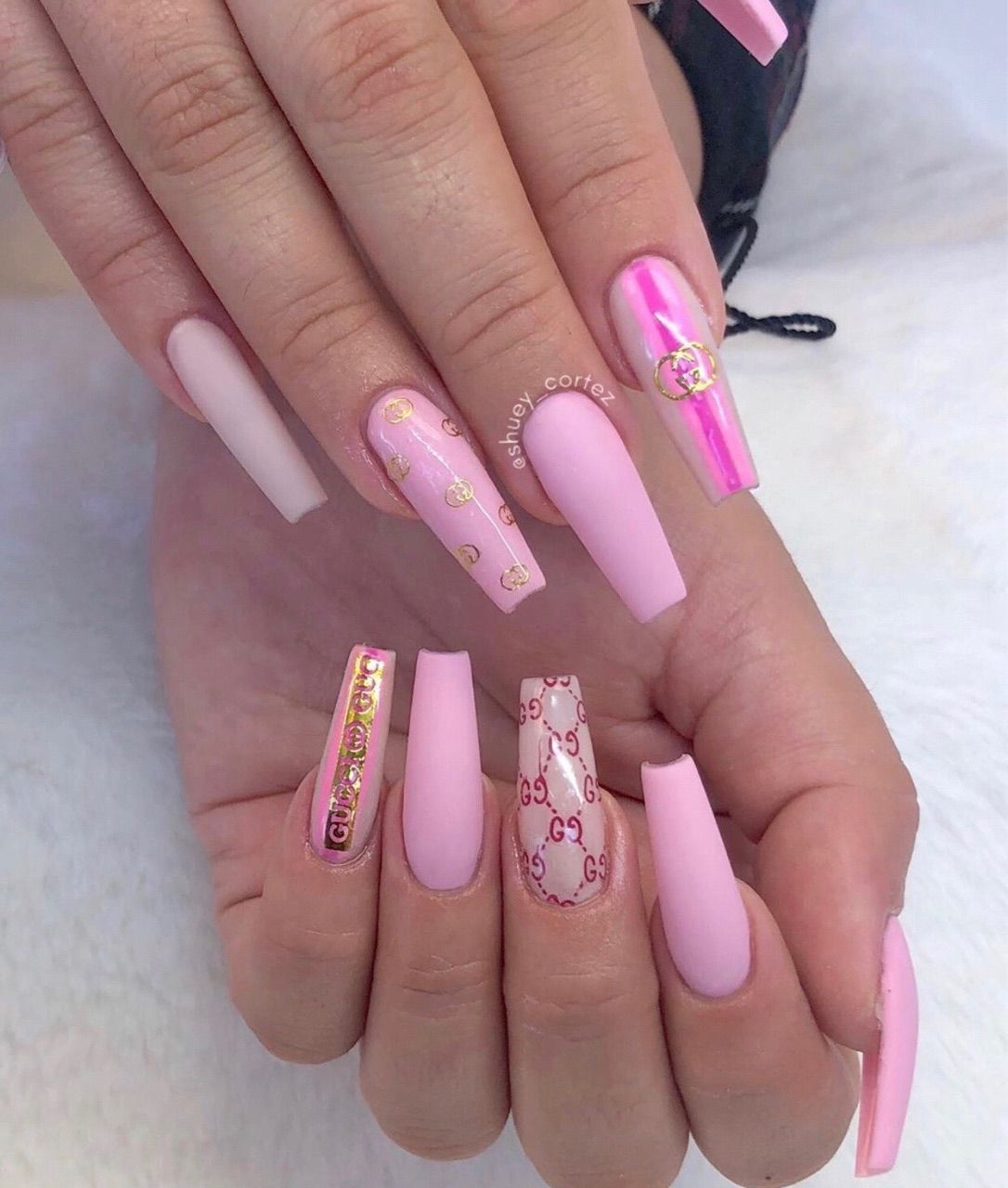 Shared by luxurious Taste. Find image and videos app to get lost in what you love. Pink acrylic nails, Pink nails, Coffin nails designs
