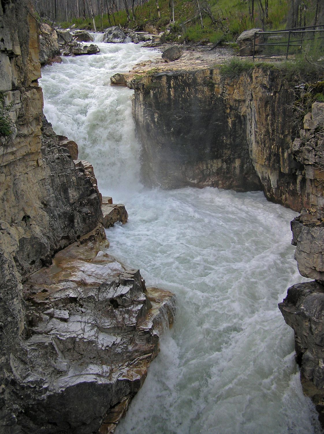Marble Canyon Waterfall National Park, BC of Waterfalls