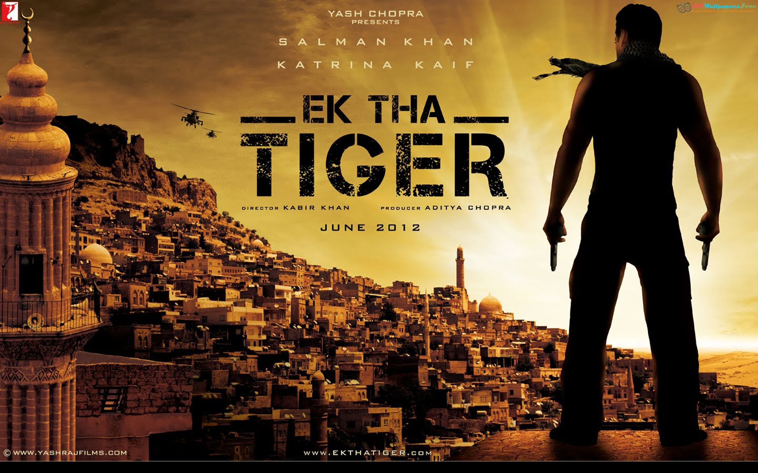 Ek Tha Tiger Bollywood Block Baster Movie Poster HD Wallpaper /ek Tha Tiger Poster 2 Wallpaper