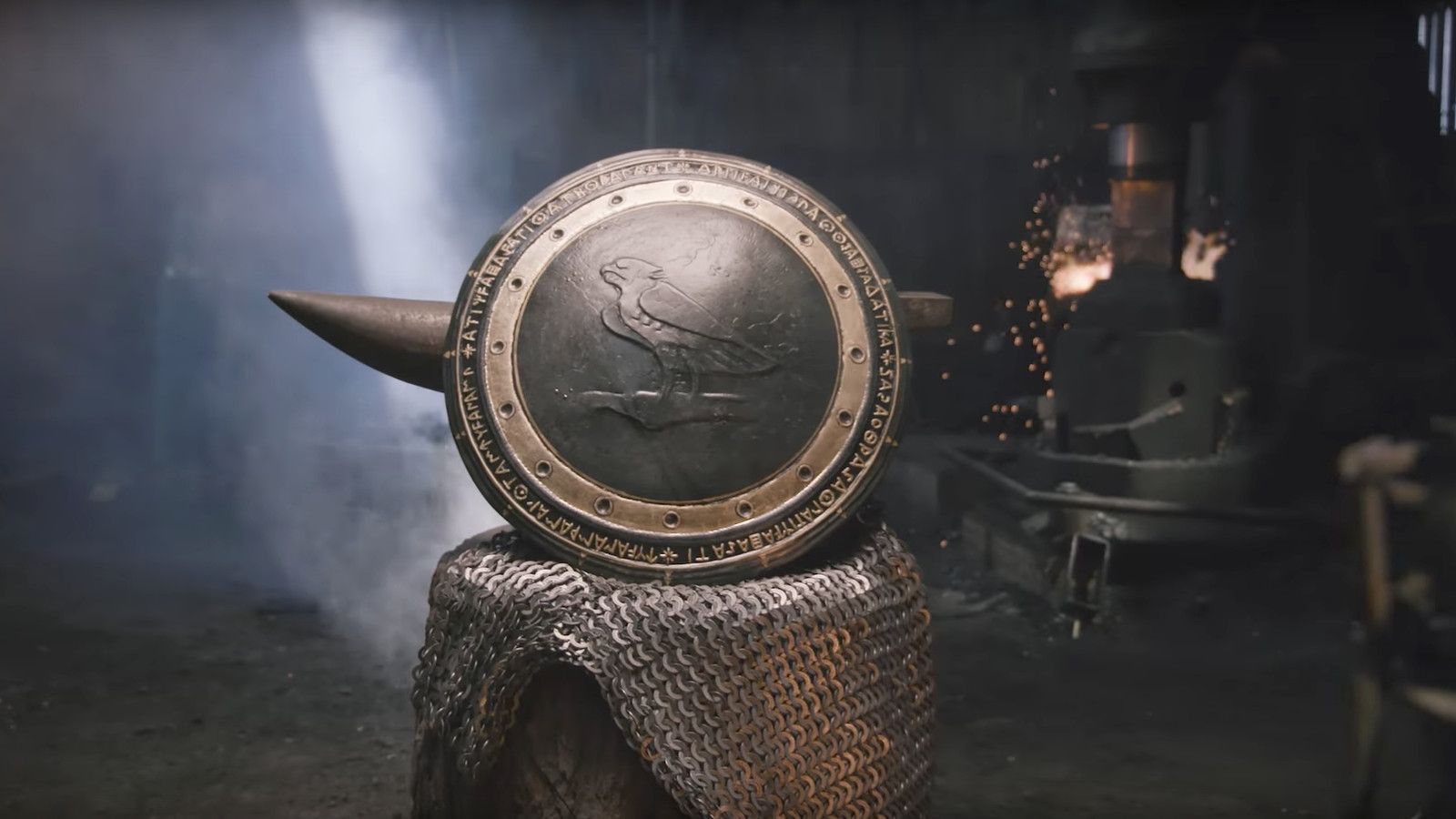 Watch a team of blacksmiths craft a Wonder Woman shield from scratch