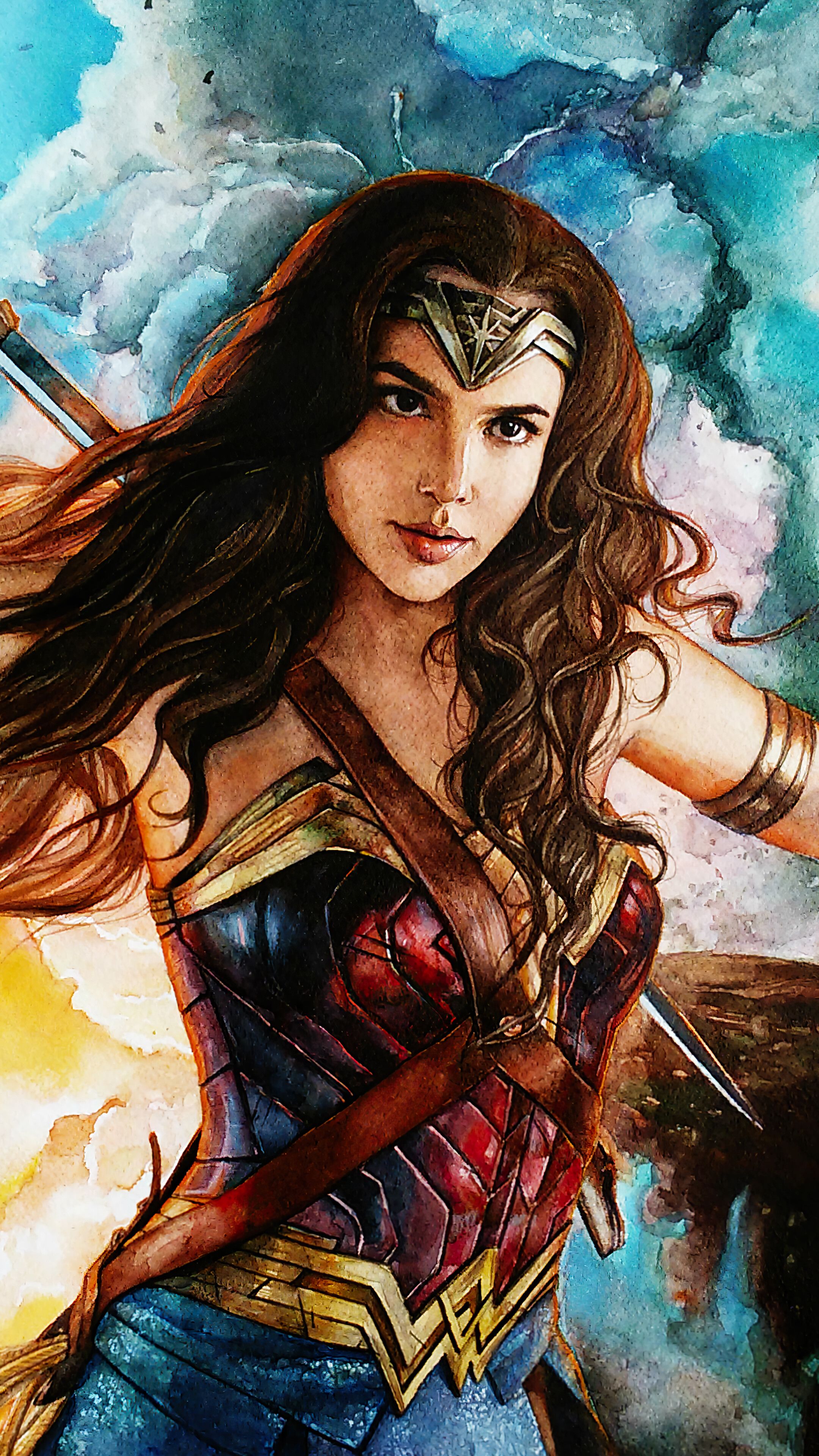 Wonder Woman, Sword, Shield, Gal Gadot, DC, 4K phone HD Wallpaper, Image, Background, Photo and Picture. Mocah HD Wallpaper