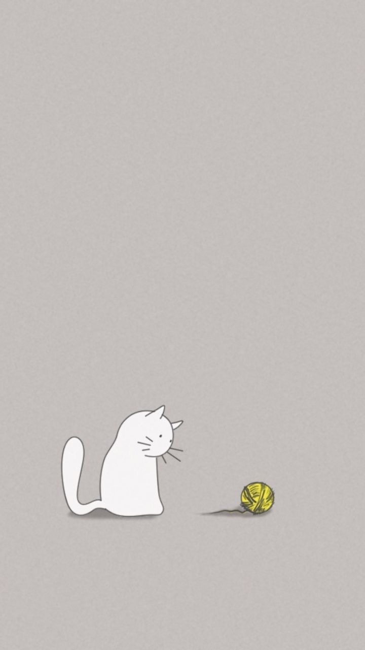 Beautiful Cartoon Cat Wallpaper iPhone Yawns Wallpaper & Background Download