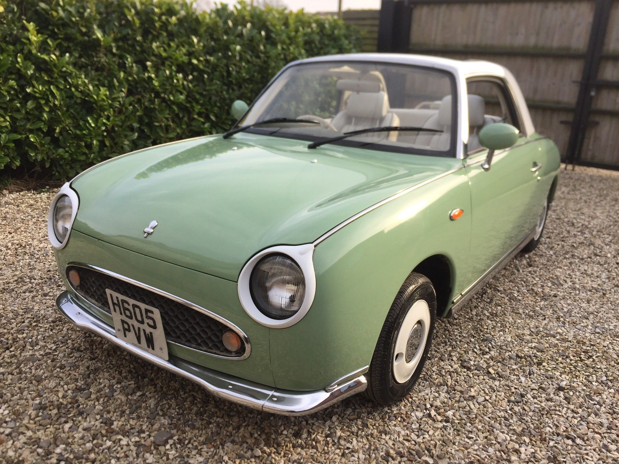 Close Window Print Details Nissan Figaro Nissan Figaro Click Here For Full Screen Image Here To Download Image Nissan Figaro Lot Number 57 Hammer Value N S (est. £4,750 - £5,250) Description Nissan Figaro Registration H605 PVW Year 1991