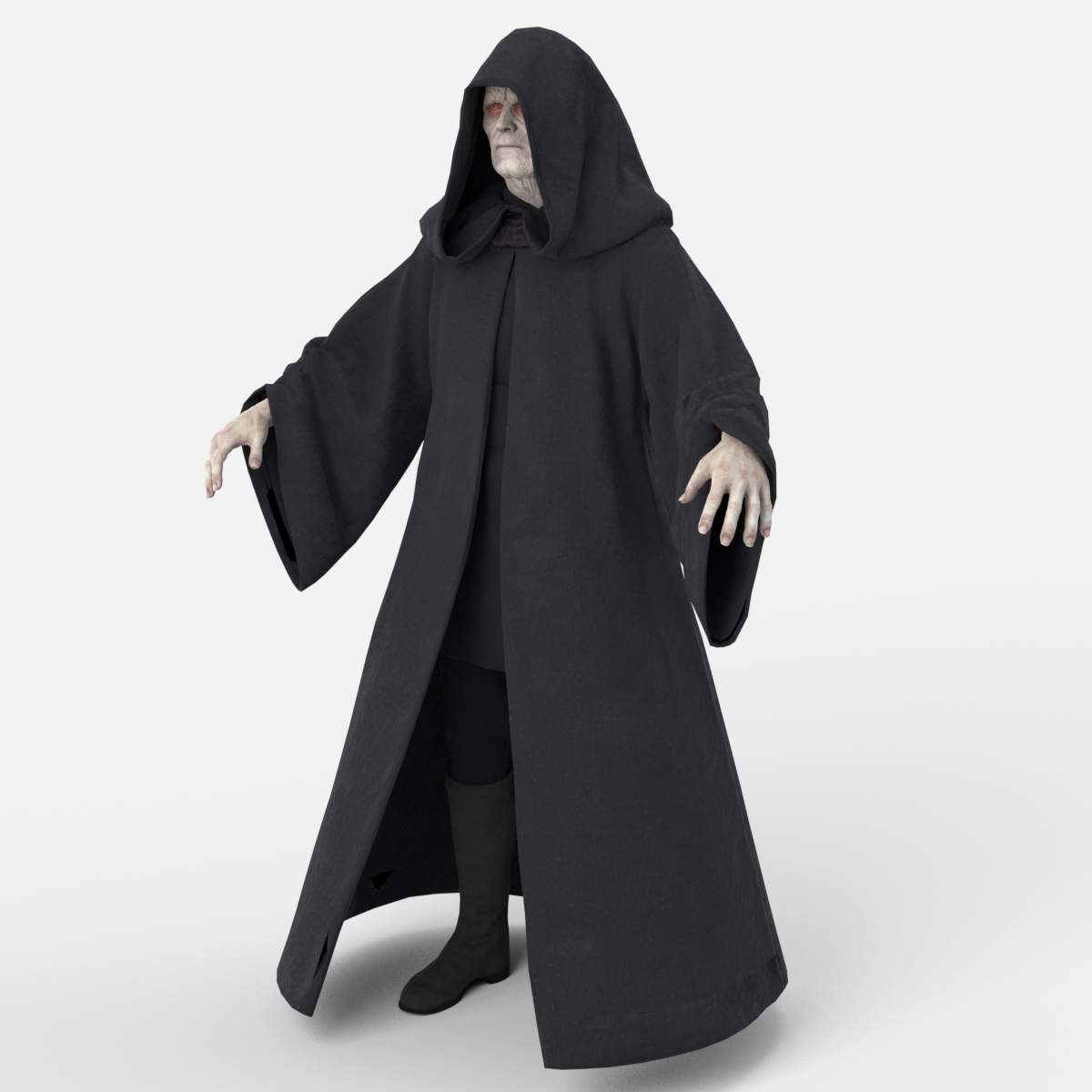 Emperor Palpatine from Star Wars Battlefront 2 Free 3D Model