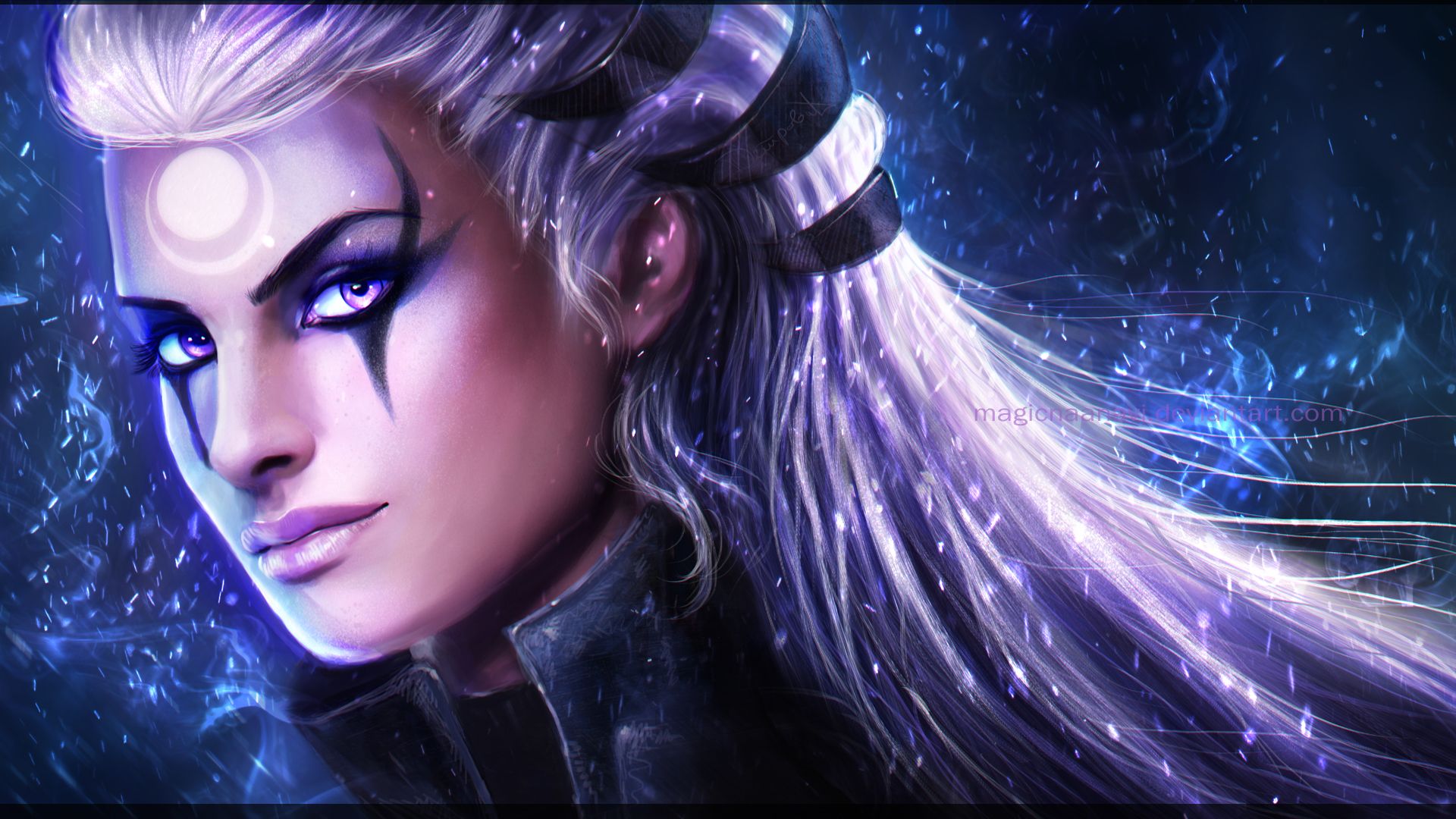 Diana League Of Legends Wallpaper HD 1920x1080 League Of Legends Wallpaper. Art Of LoL