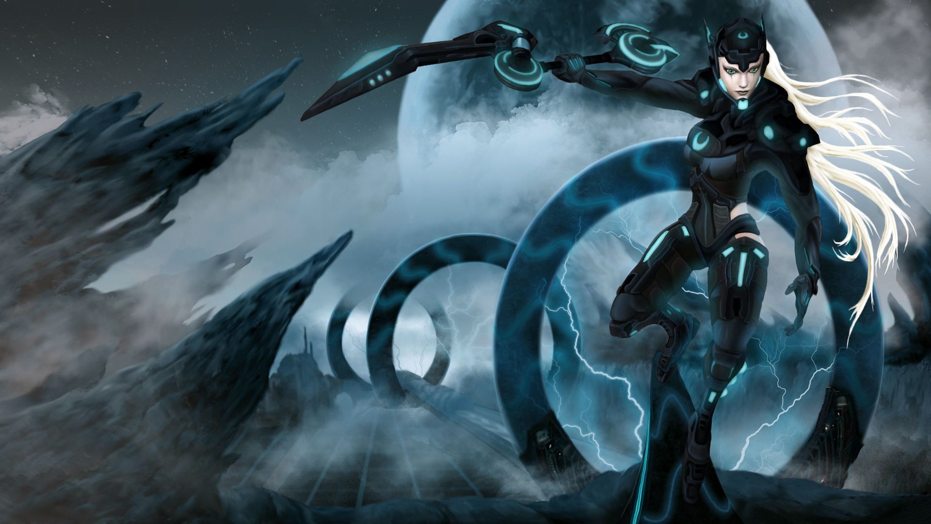 Cyber Moon Diana Skin (1920×1080). League Of Legends, Diana Skins, Hero Wallpaper Hd