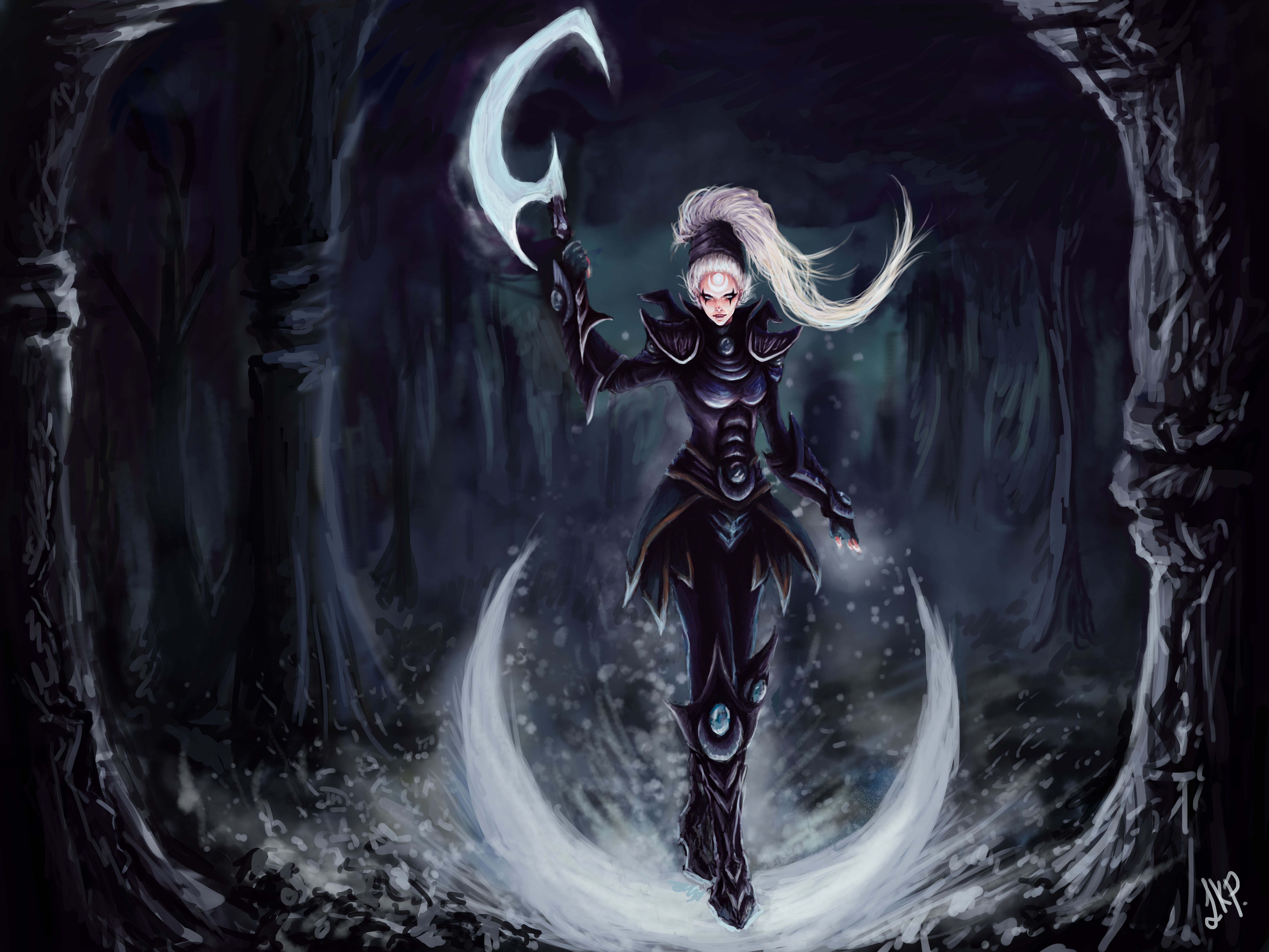 Diana League Of Legends Wallpaper:8000x6000