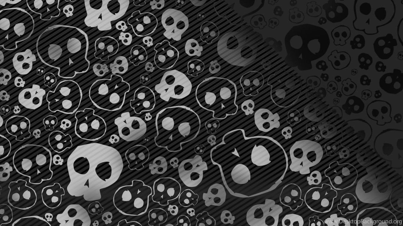 Black And White Skull Wallpaper HD Wallpaper Pretty Desktop Background