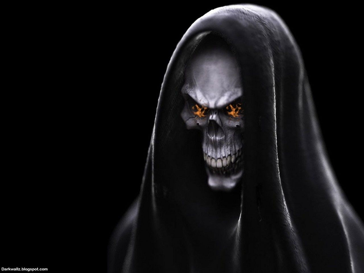 black and white skull wallpaper