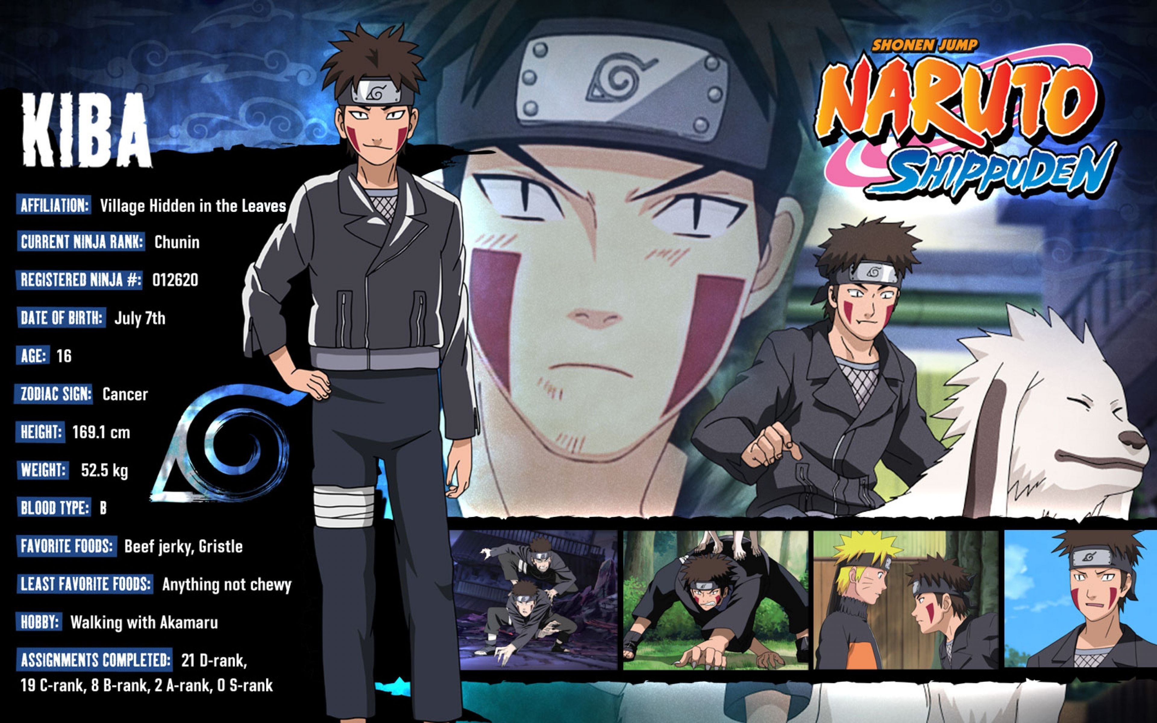 Naruto Kiba Inuzuka Wallpaper:3840x2400
