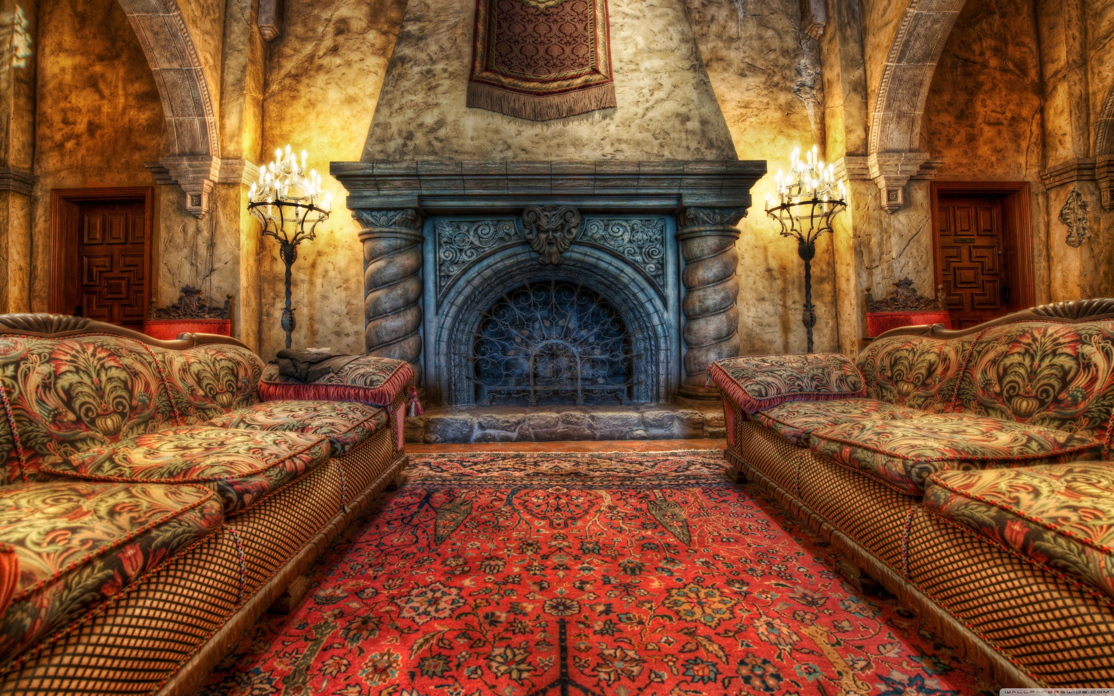 The Fireplace In The Tower Of Terror Ultra HD Desktop Background Wallpaper for 4K UHD TV, Tablet