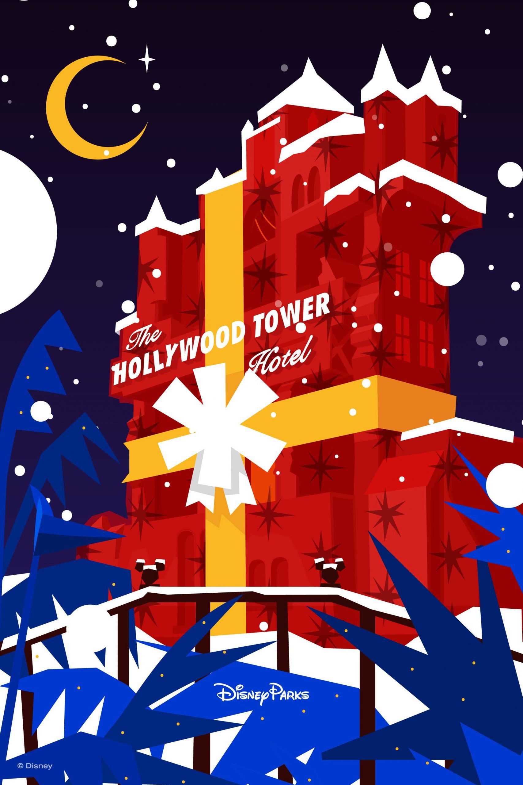 wdw 2020 my disney experience hollywood studios tower of terror wallpaper holiday christmas