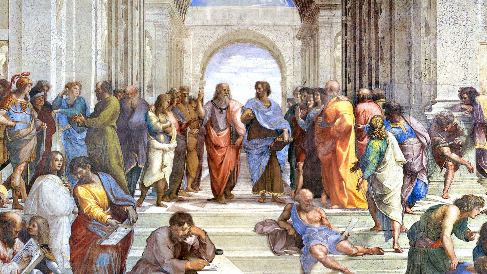 Free download Socrates Aristotle The School of Athens philosophers Plato [3840x1200] for your Desktop, Mobile & Tablet. Explore Socrates Wallpaper. Socrates Wallpaper