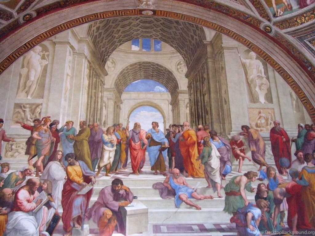 The School Of Athens, By Raphael Desktop Background