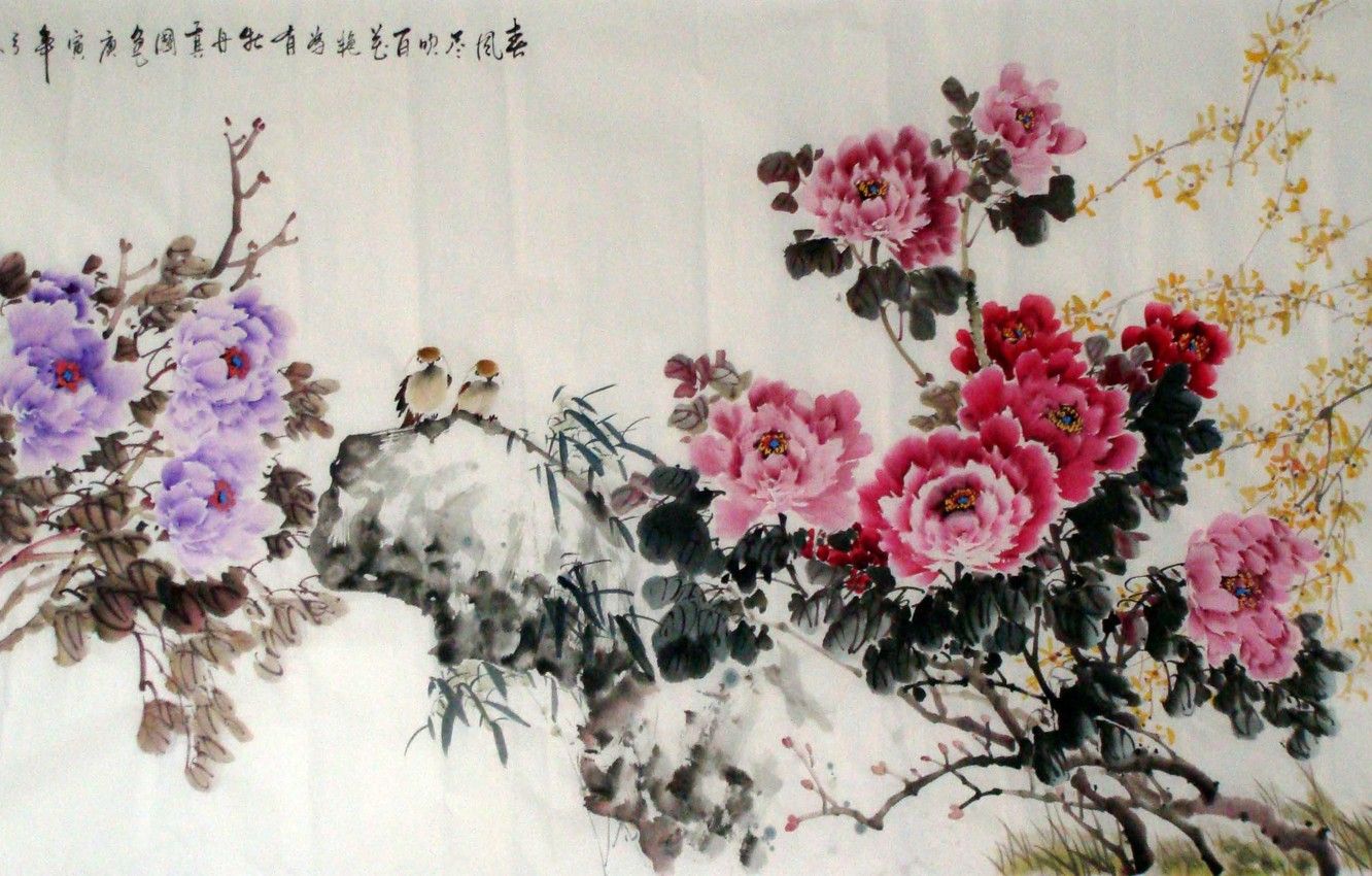 Wallpaper painting, Chinese painting, Chinese ink painting, Chinese traditional ink painting image for desktop, section живопись