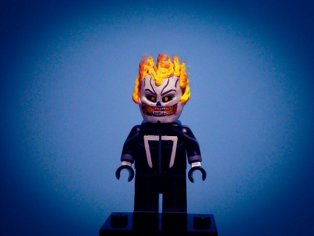 Custom Lego Ghost Rider (Robbie Reyes). Although this chara