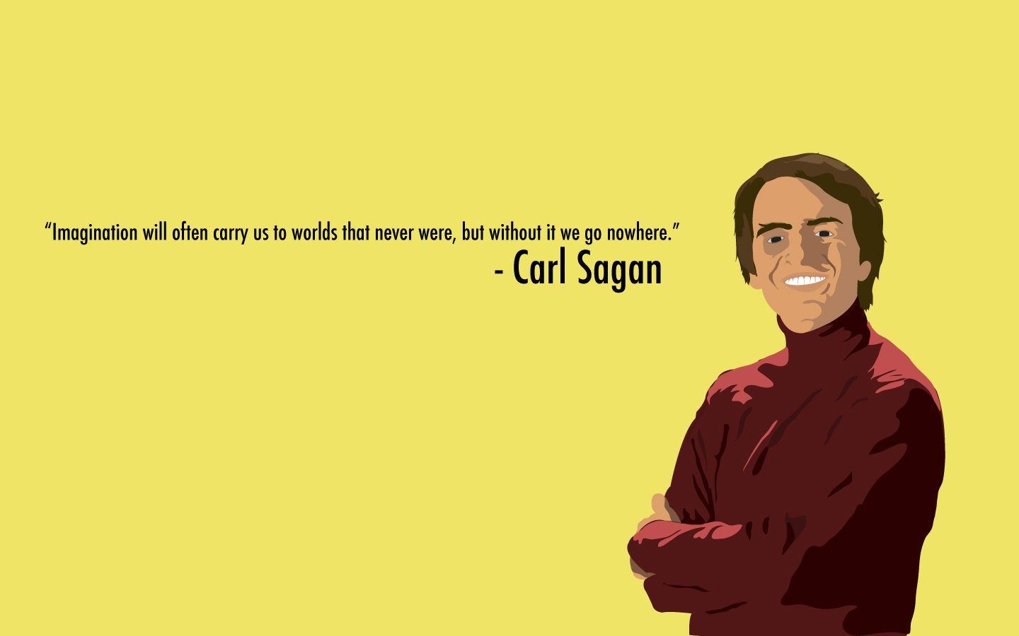Carl Sagan wallpaper I made