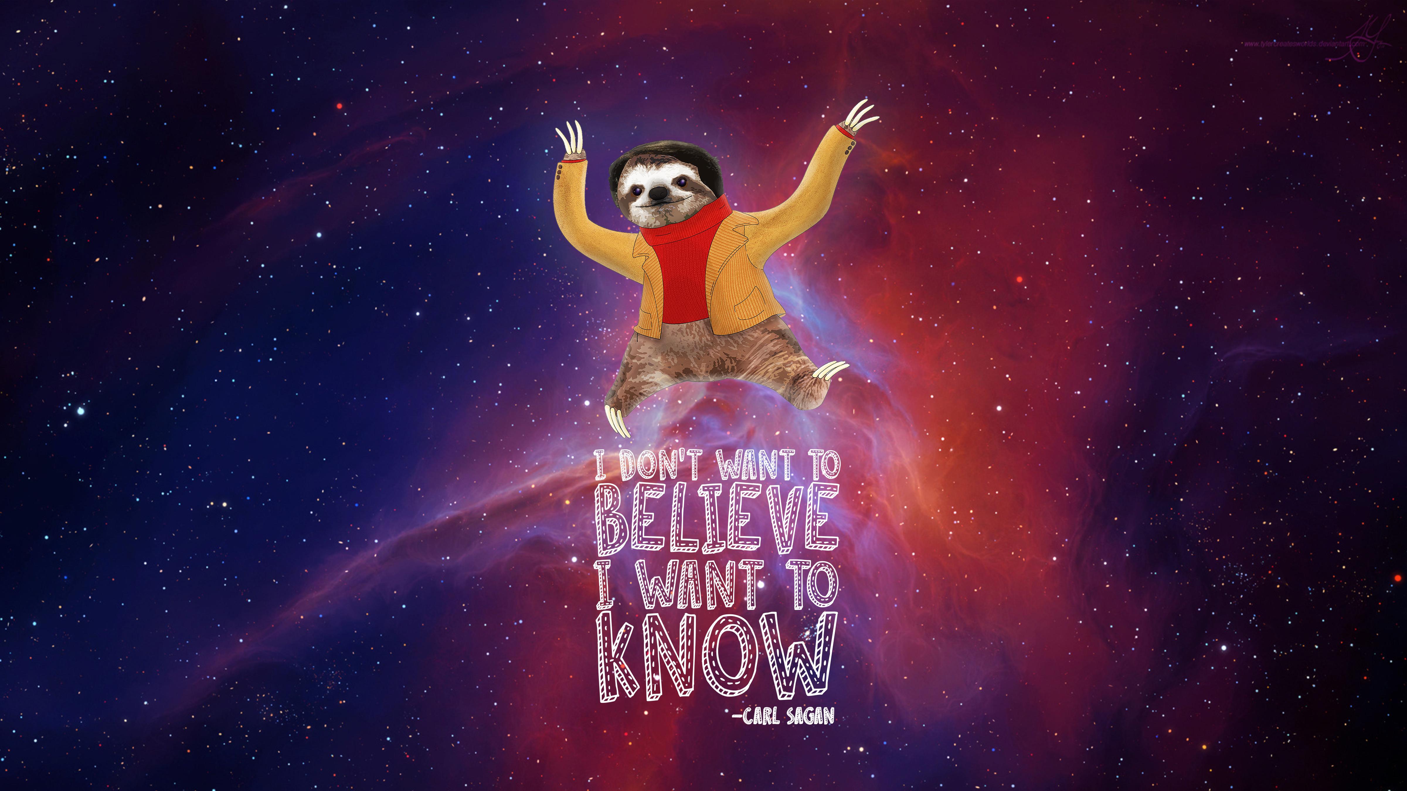 Carl Sagan Sloth [OC]