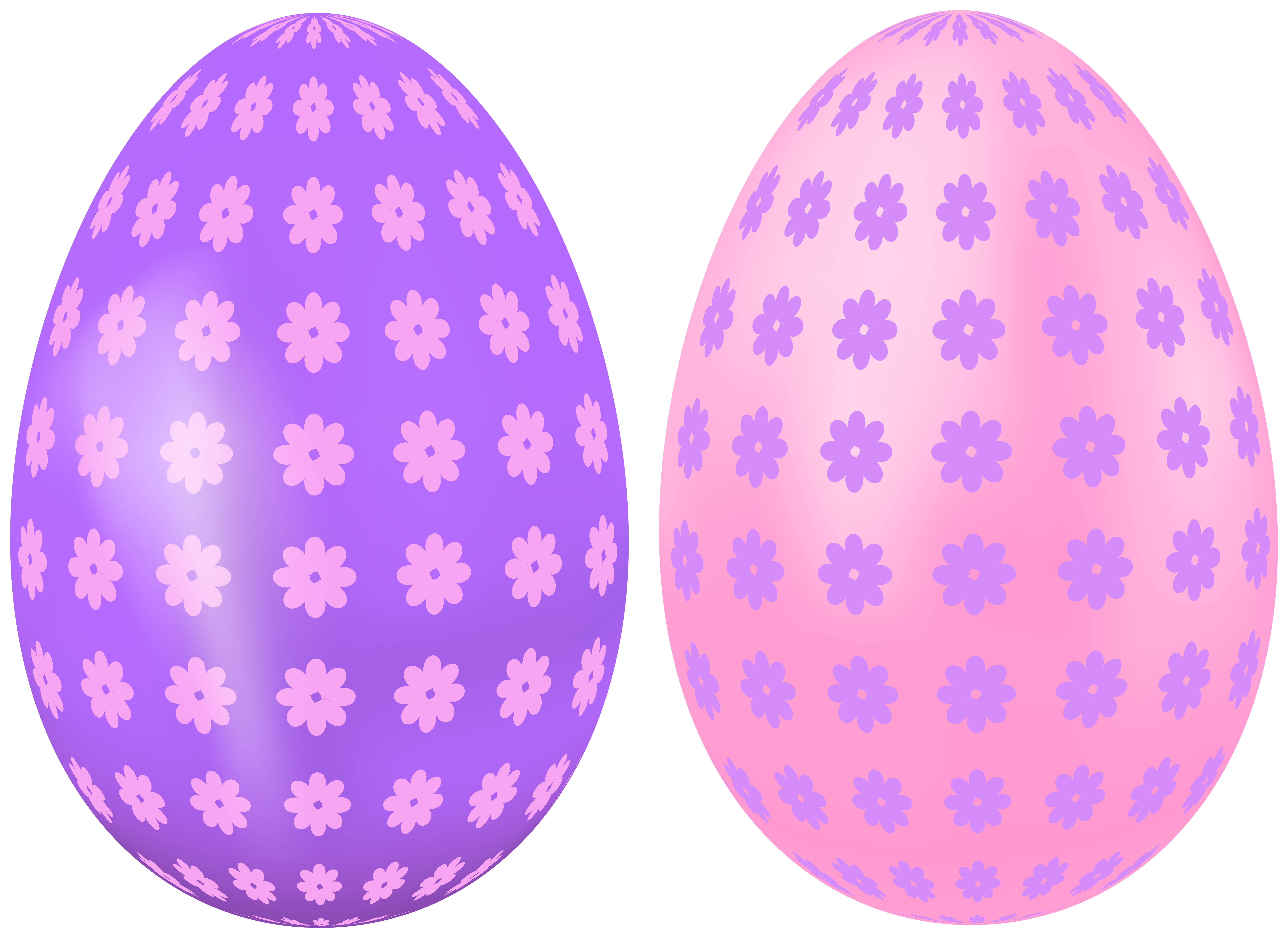 Easter Eggs Pink and Purple Transparent Image​-Quality Free Image and Transparent PNG Clipart