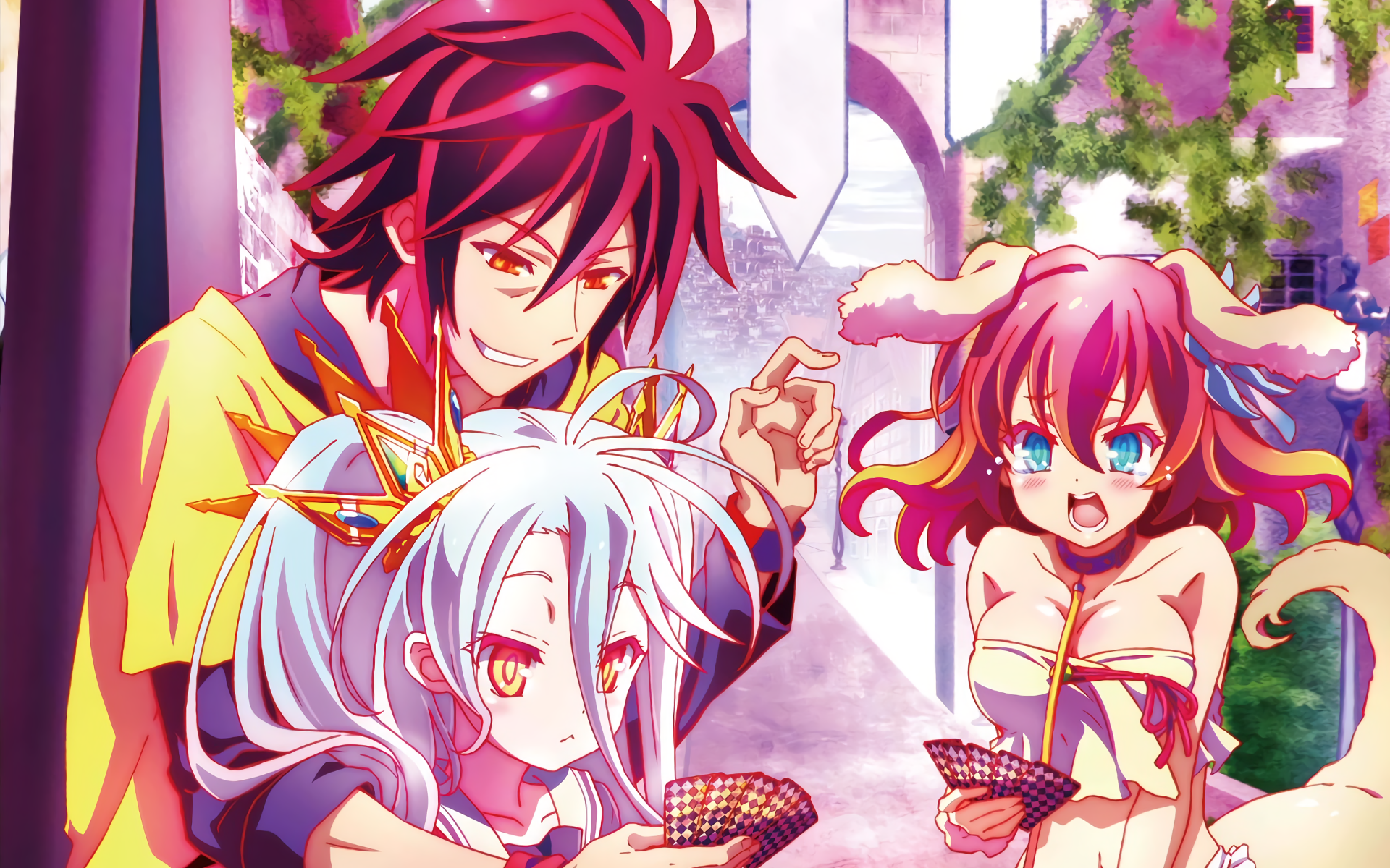 Shiro No Game No Life Sora No Game No Life Stephanie Dola Wallpaper:1920x1200