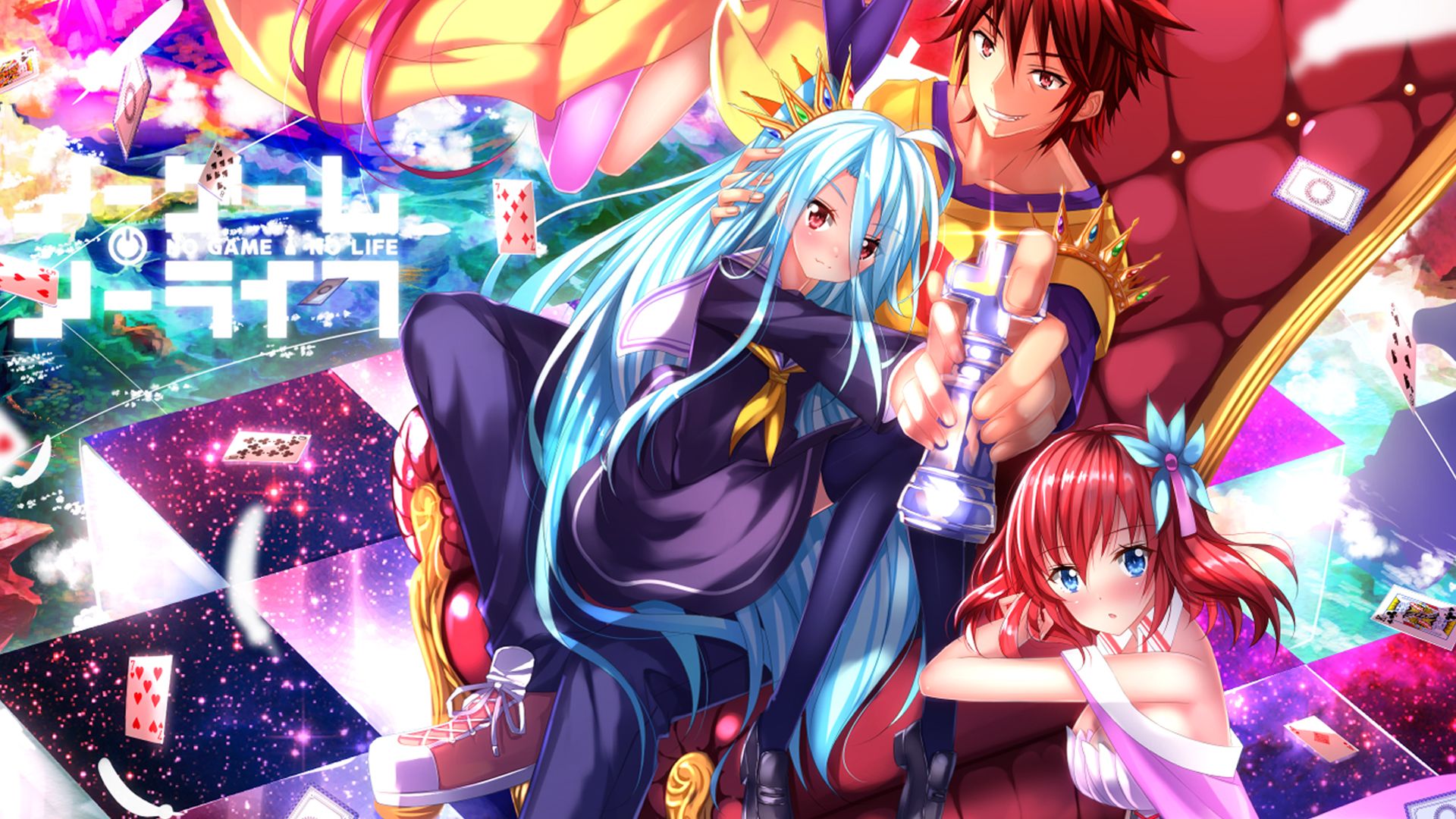 No Game No Life Sora No Game No Life Shiro No Game No Life Stephanie Dola Wallpaper:1920x1080