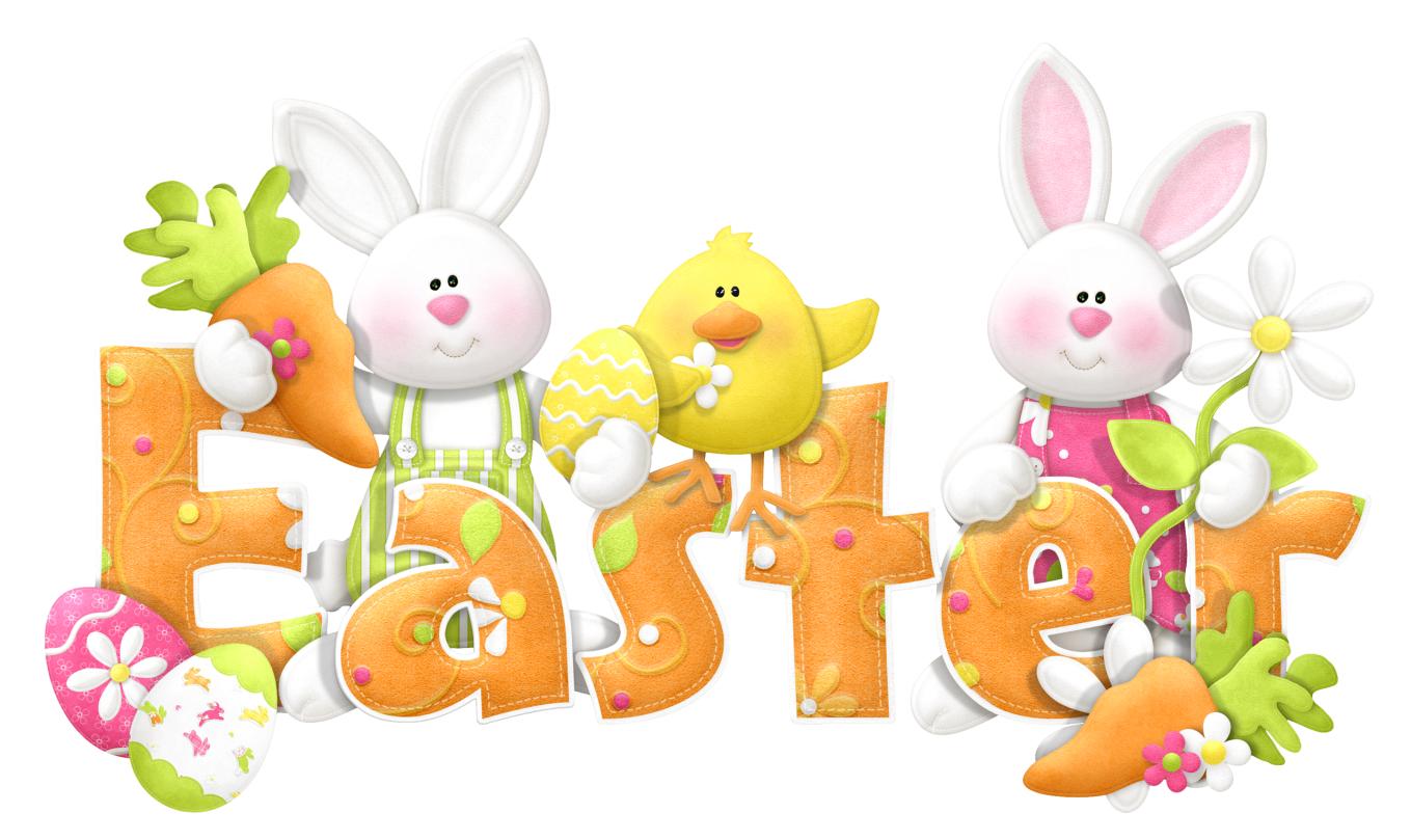 Easter Transparent Cute Text PNG Clipart. Easter bunny image, Easter image, Cute easter picture