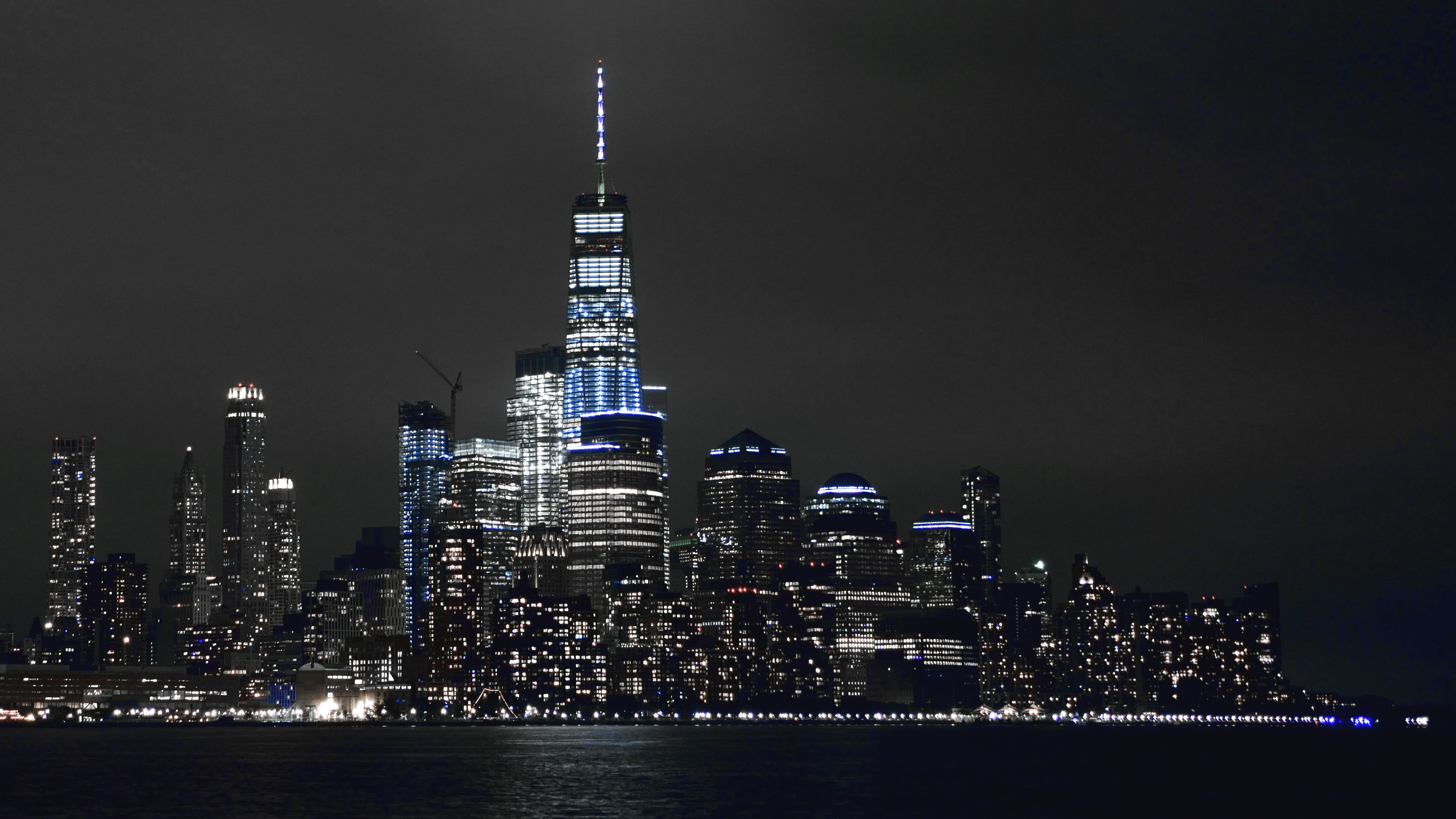 New York City Night Skyline HD Wallpaper