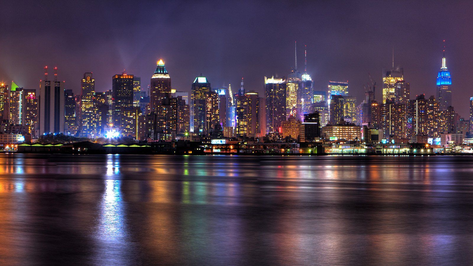 Free download New York City Skyline At Night wallpaper [1600x900] for your Desktop, Mobile & Tablet. Explore New York City Skyline Wallpaper. New York City Wallpaper Skyline, New York