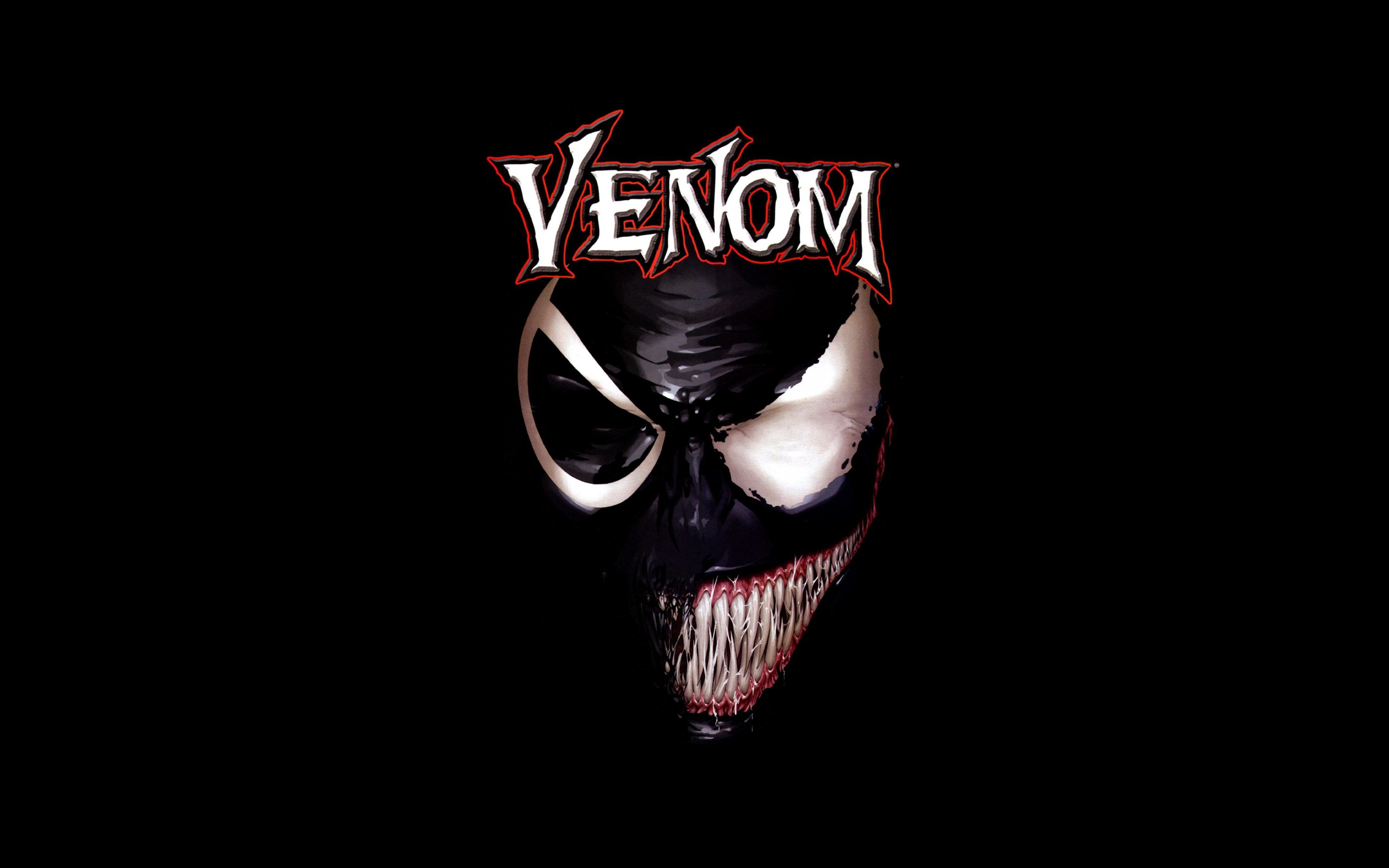 Venom Movie Black Poster 4K Wallpaper