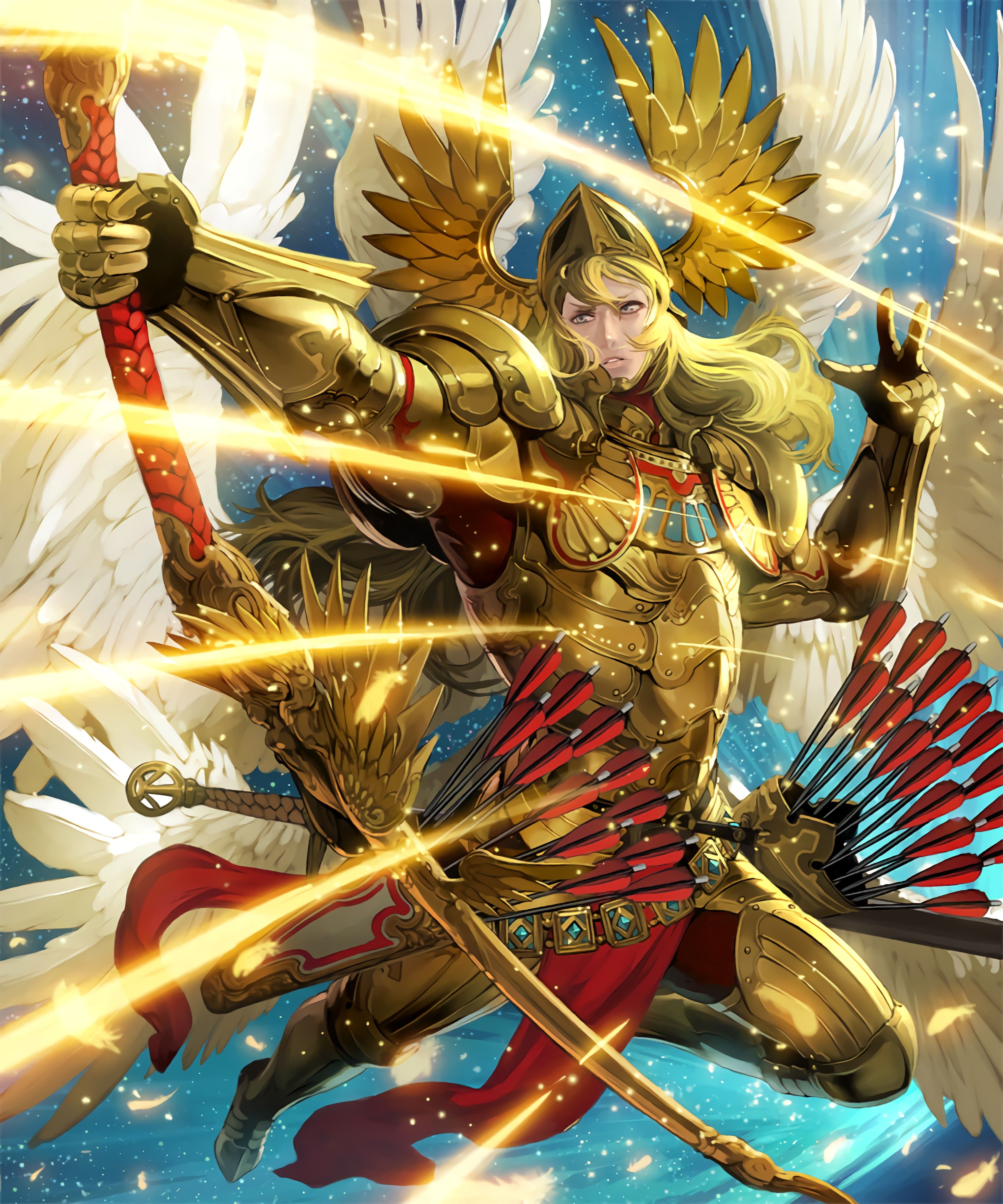 angelic Barrage, #anime, #shadowverse, #shingeki Of Bahamut Genesis Zeus Wallpaper & Background Download