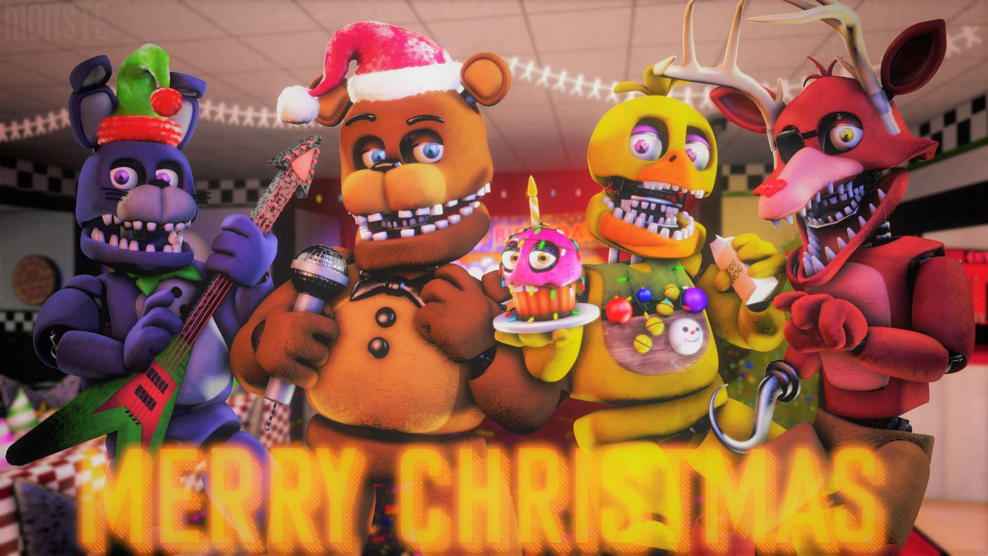 Merry Christmas! (SFM). Five Nights At Freddy's Amino