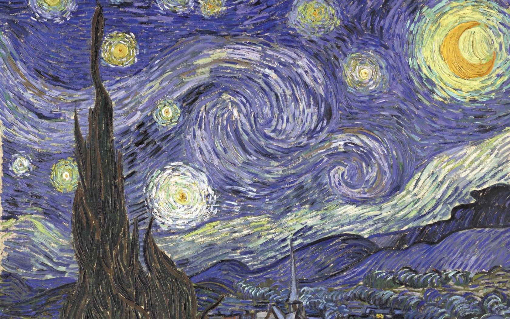 Famous Paintings Wallpaper. Starry night van gogh, Gogh the starry night, Van gogh paintings