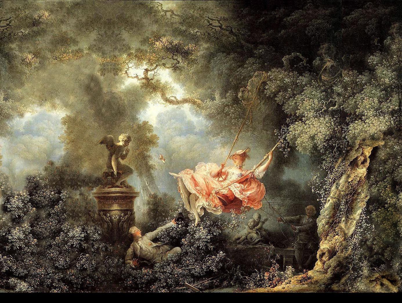 The Swing (Wallpaper) By Jean Honoré Fragonard. French Rococo Art, Art, Rococo Art